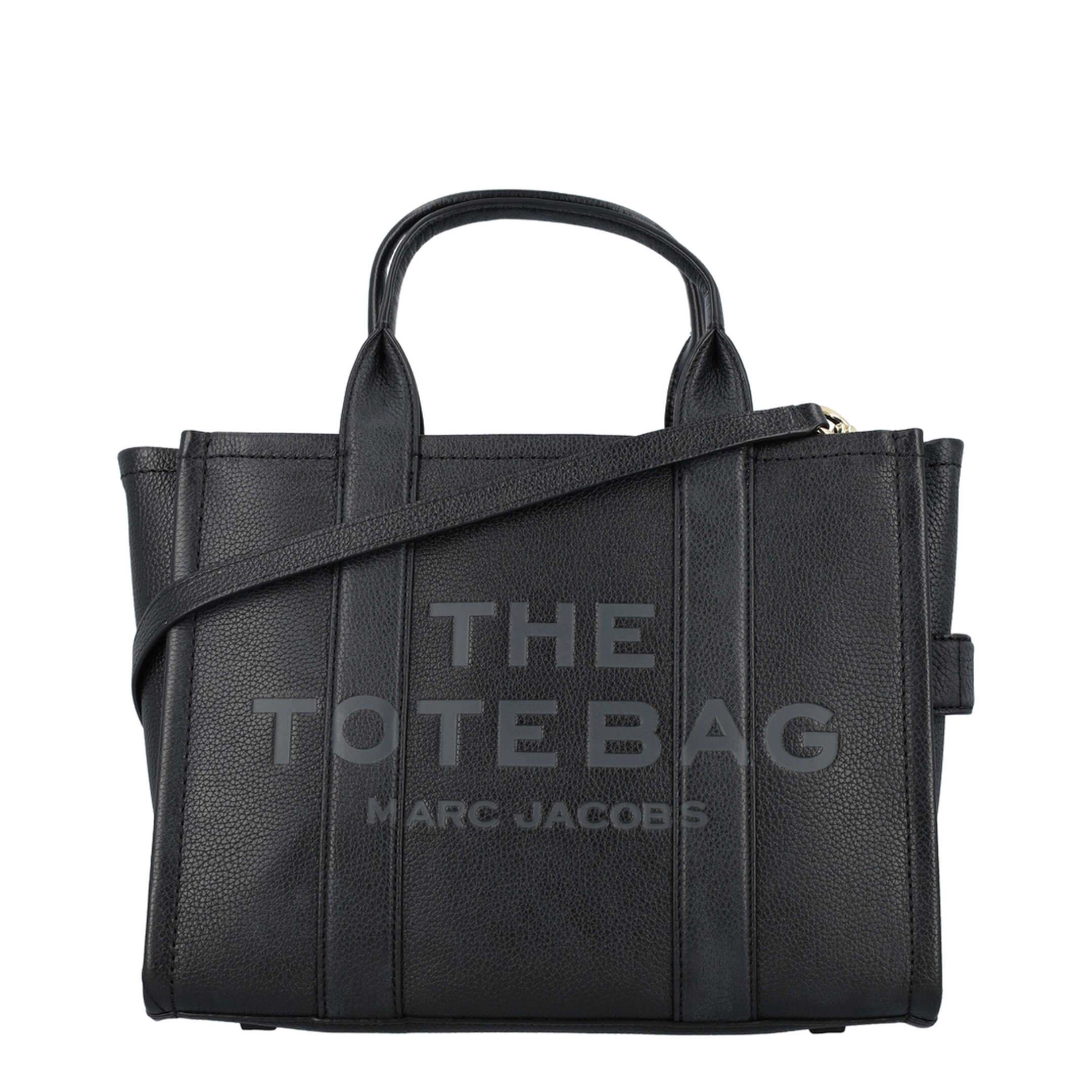 Medium Tote Bag In Black Leather