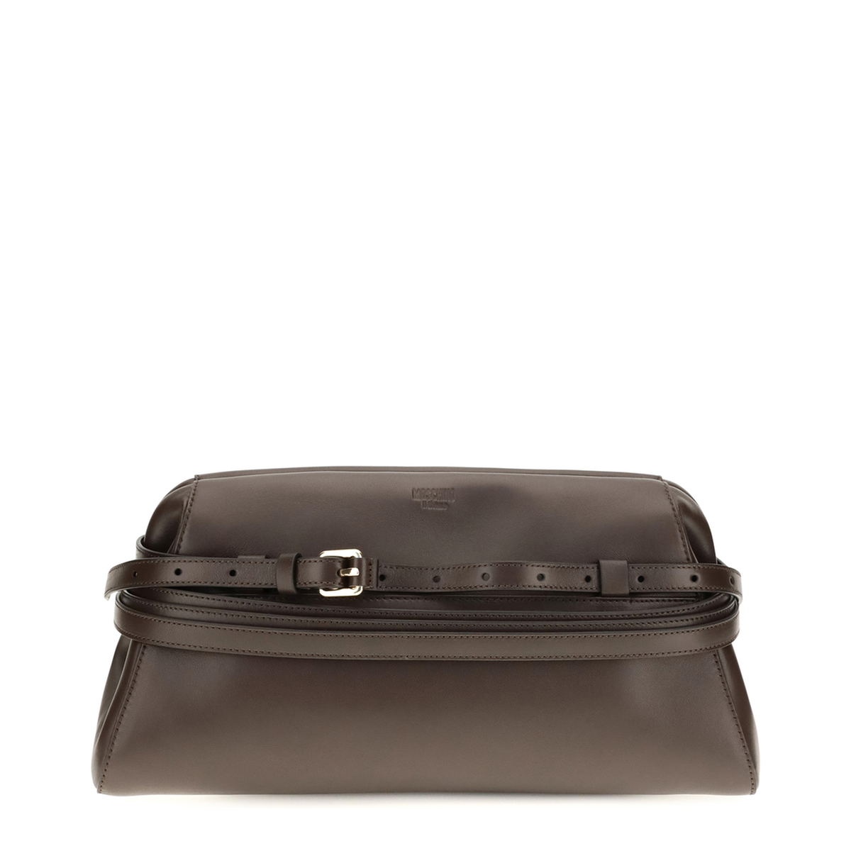 MAYFEYR - Moschino - Leather Clutch With Buckle Detail - MC4018PP1POA0301