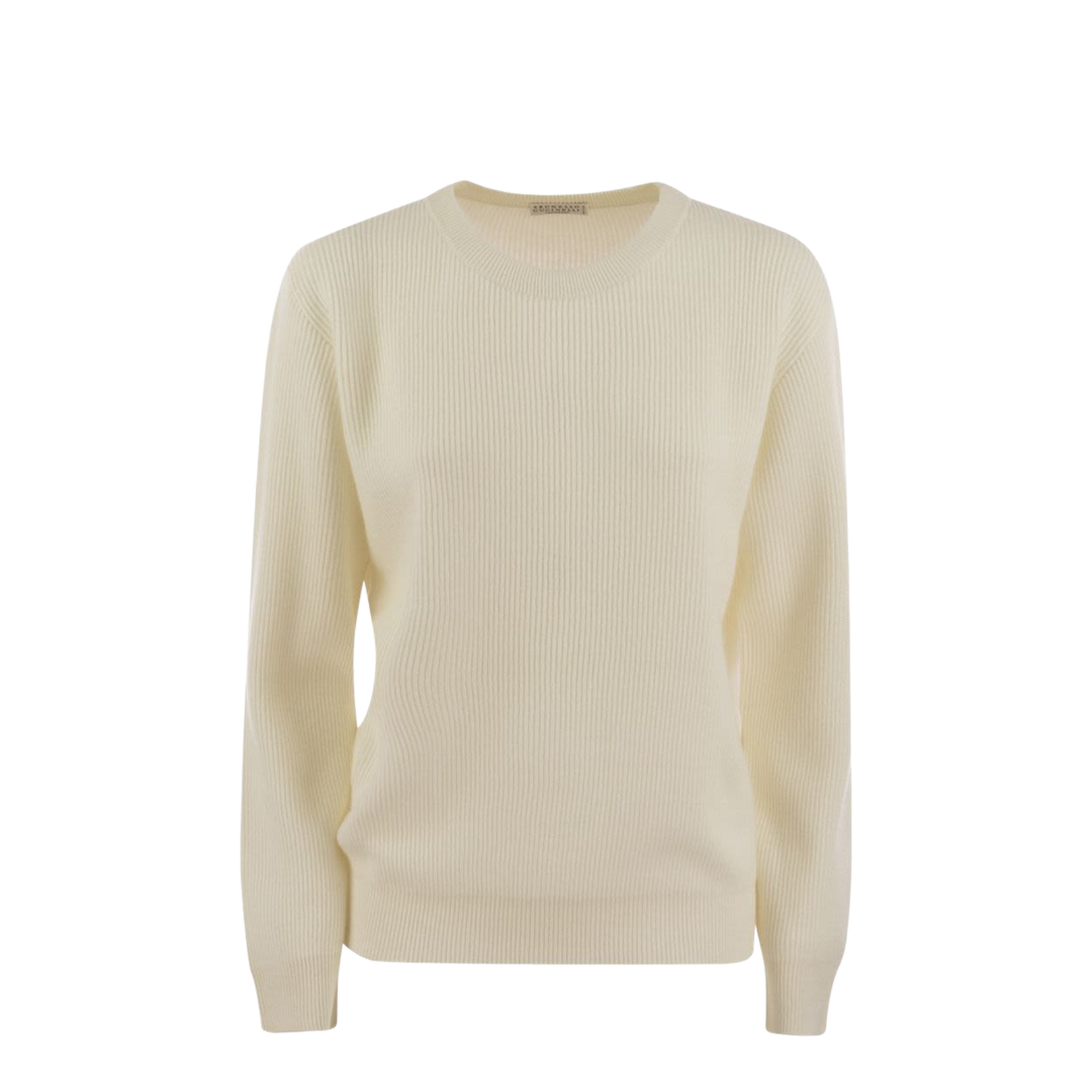 English Rib Cashmere Sweater with Monile