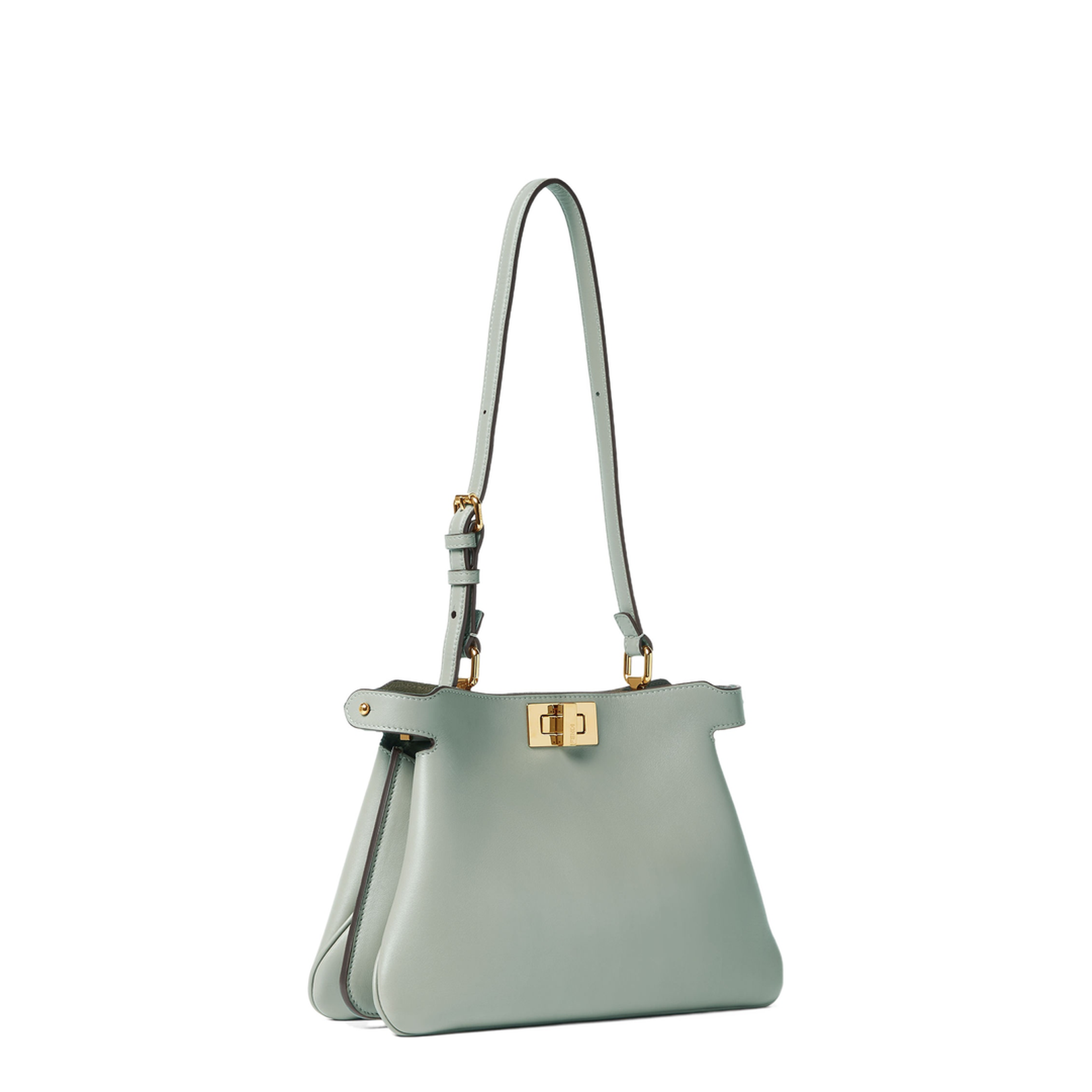 Peekaboo Small Leather Top Handle Bags - Pastel Green