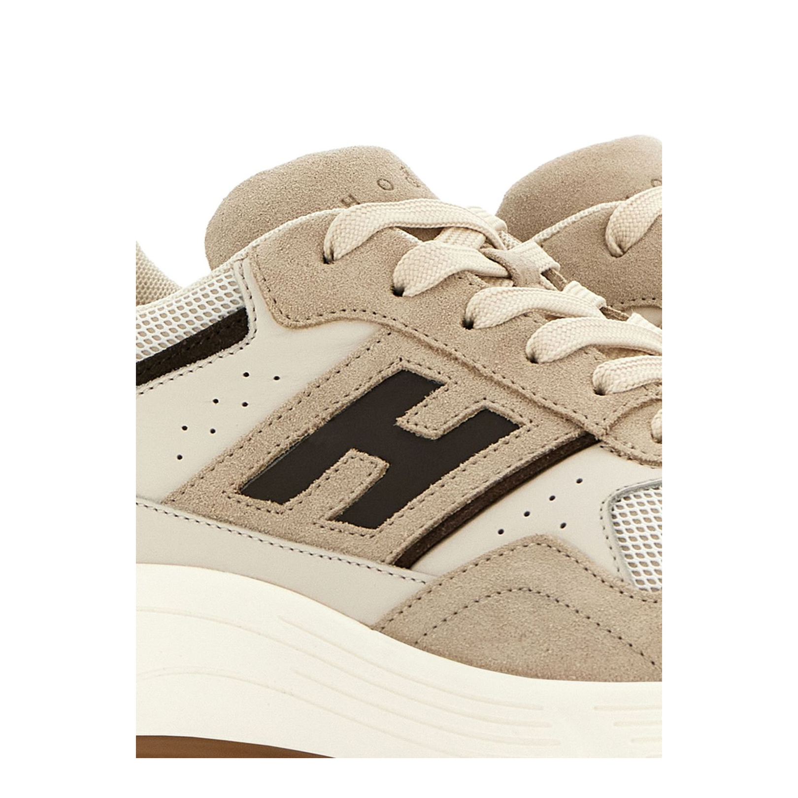 Beige And Brown Sneakers