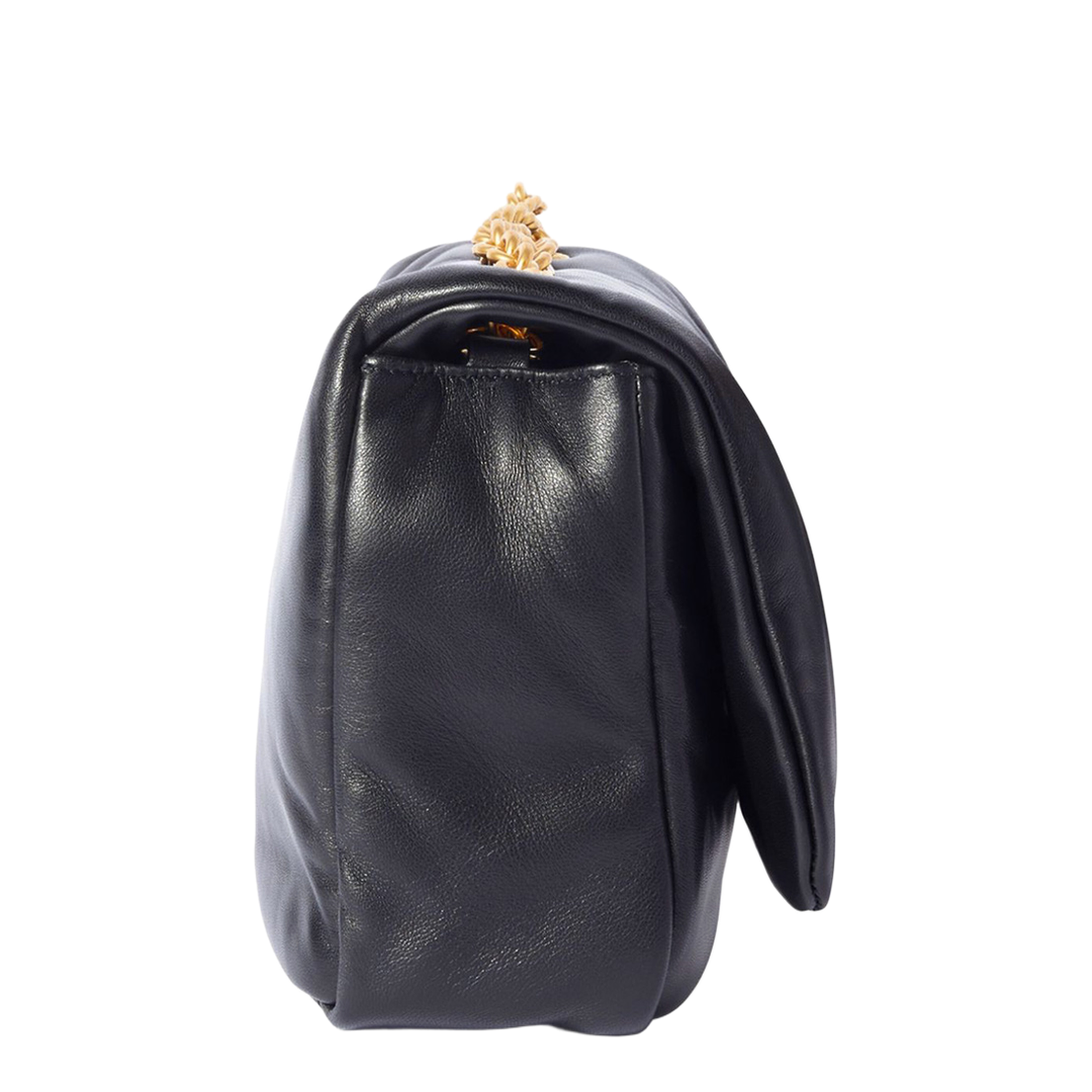 Jitney Puffer Shoulder Bag Black