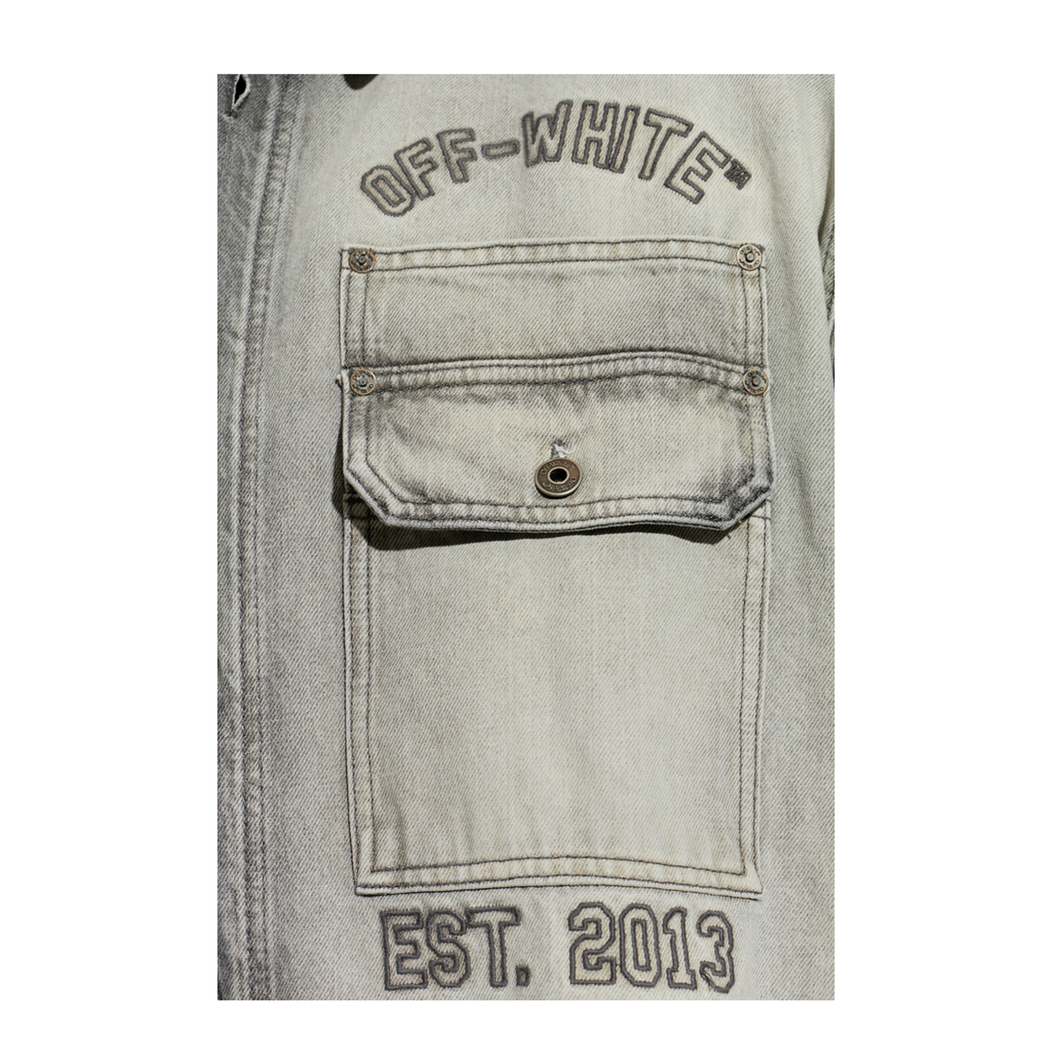 MAYFEYR - Off-White - Denim Shirt With Pockets - 44MYD05VS26D003020