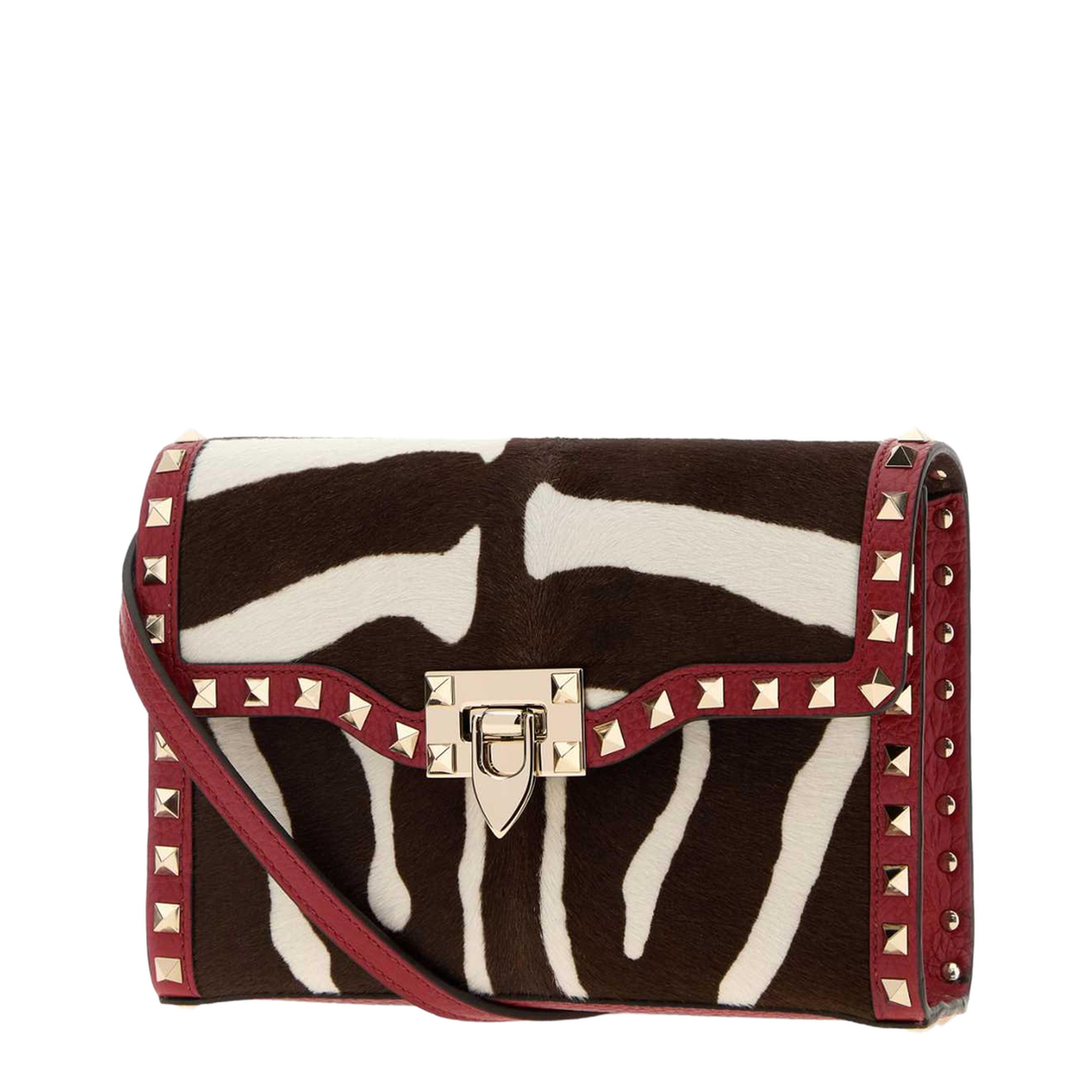 MAYFEYR - Valentino - Printed Calf Hair Rockstud Crossbody Bag - 8W0B0R43AWTAQY