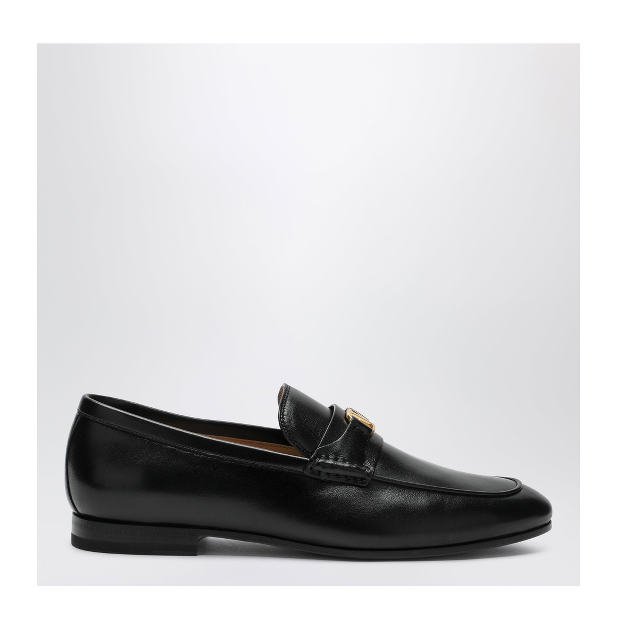 MAYFEYR - Valentino - Black Vlogo Signature Loafers In Nappa Leather - 9Y2S0N31EJC0NO