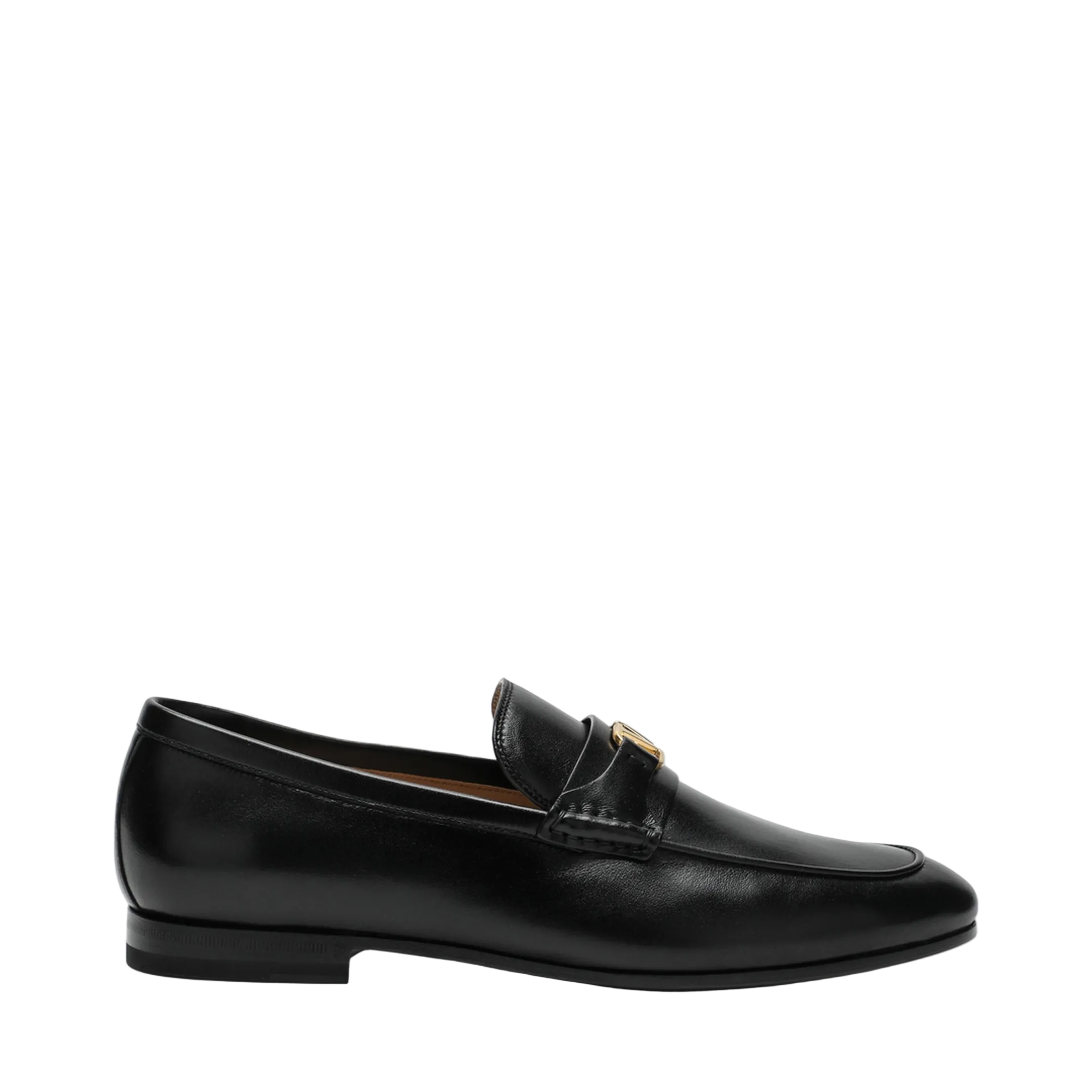 MAYFEYR - Valentino - Black Vlogo Signature Loafers In Nappa Leather - 9Y2S0N31EJC0NO