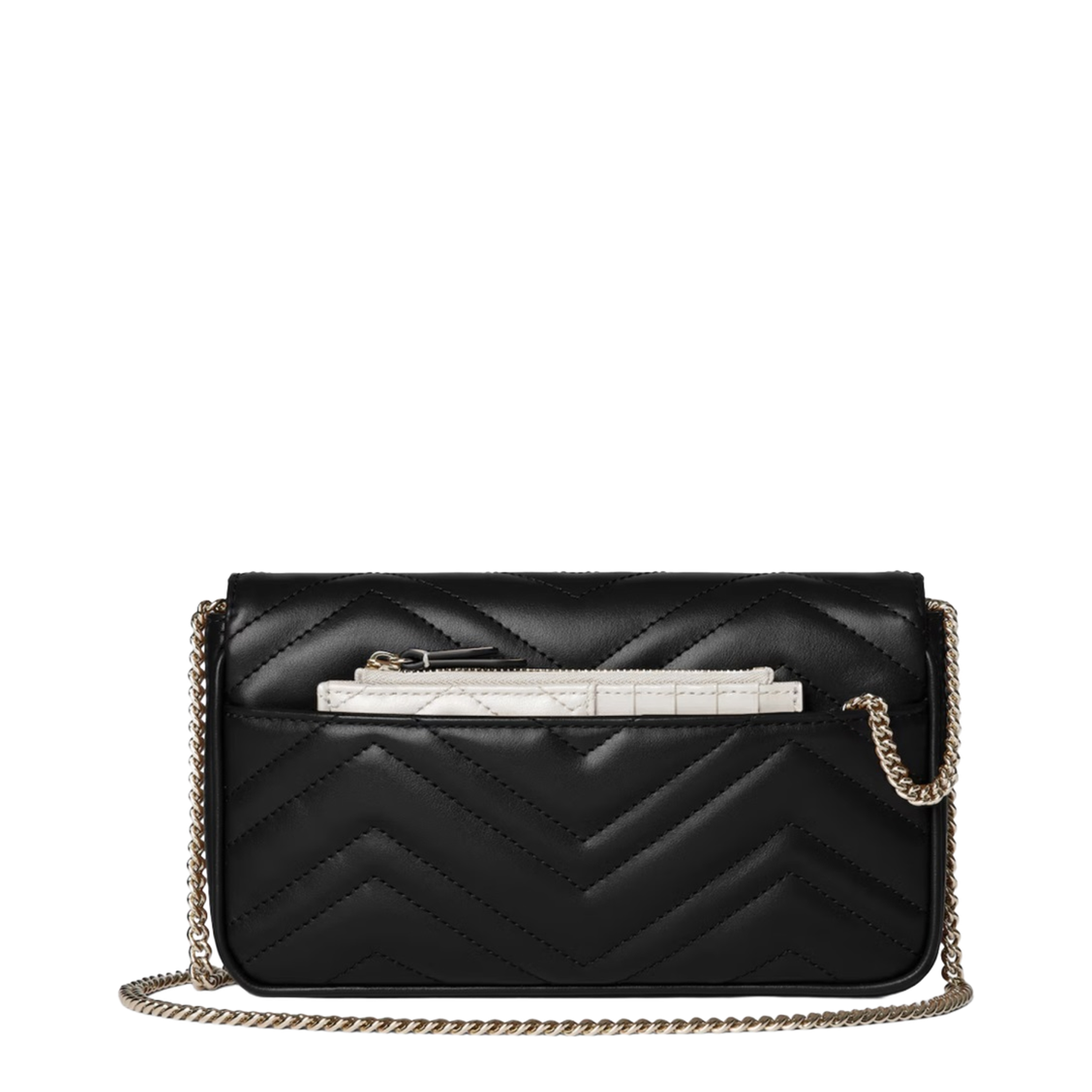 Marmont Small Leather Shoulder Bag - Black