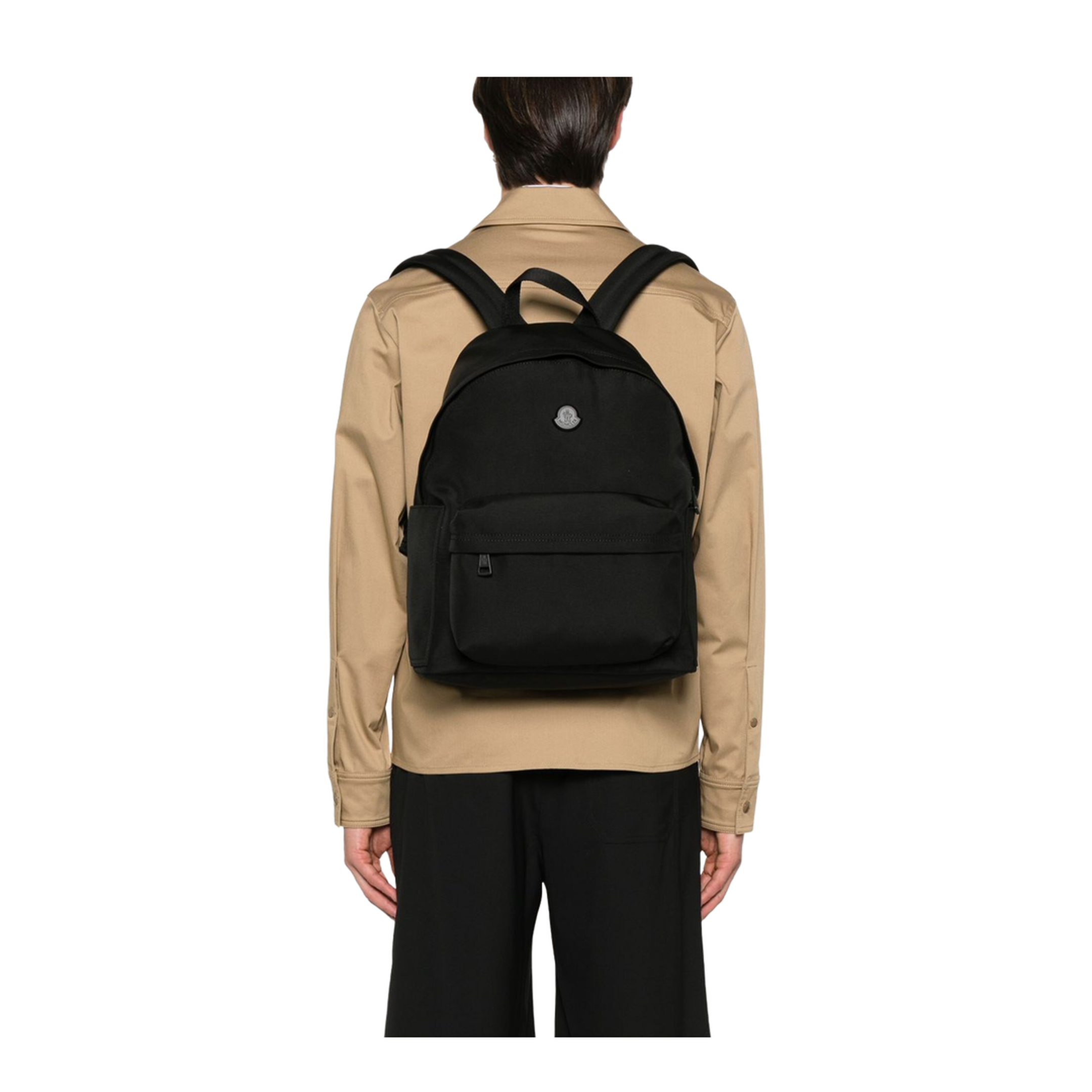 New Pierrick Metal Logo Backpack - Black