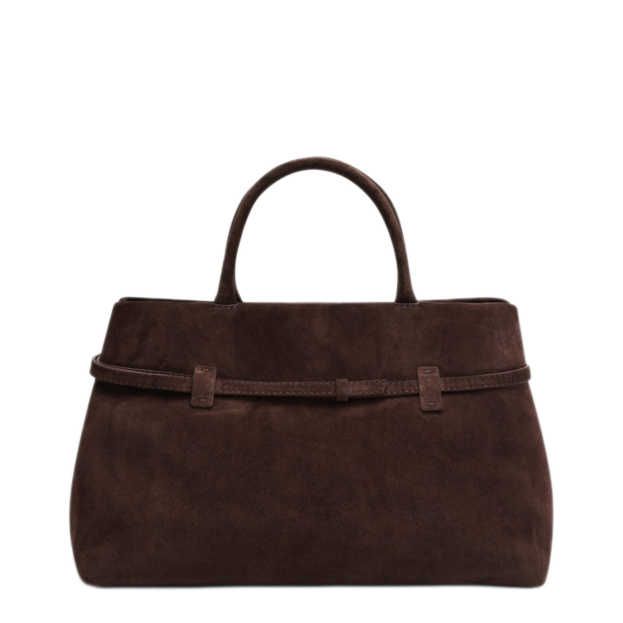 MAYFEYR - Manu Atelier - Le Cambon 35 Dark Brown Suede Bag - 2024289SUEDP