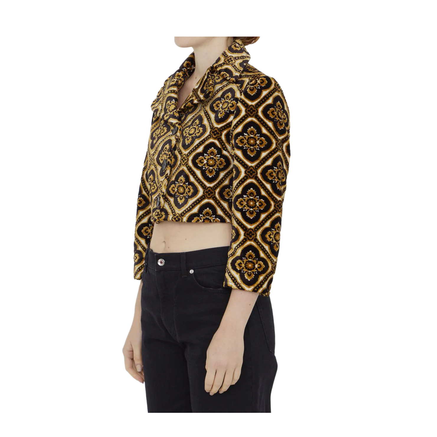 Velvet Cropped Jacket