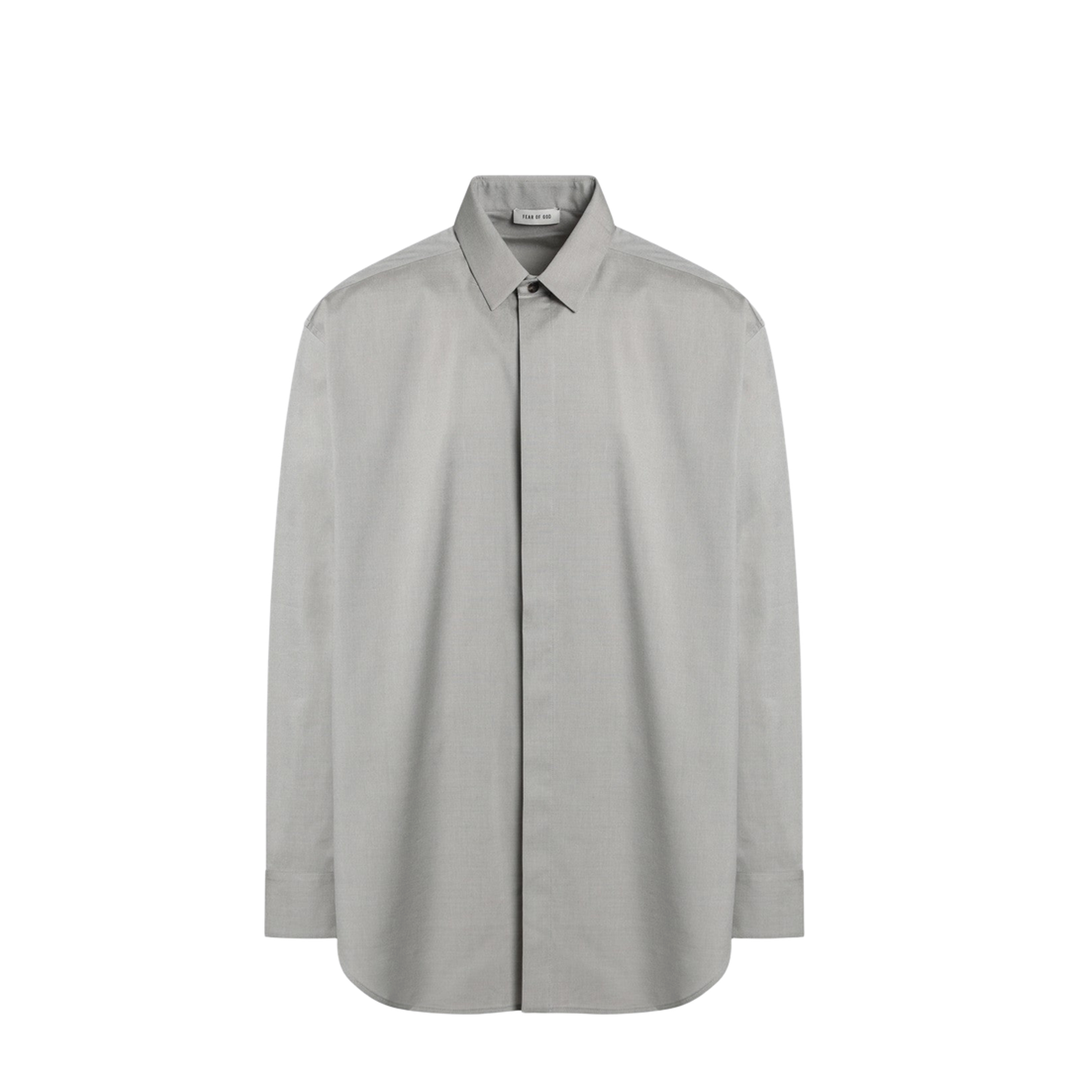 Grey Dove Grey Mélange Cotton Shirt