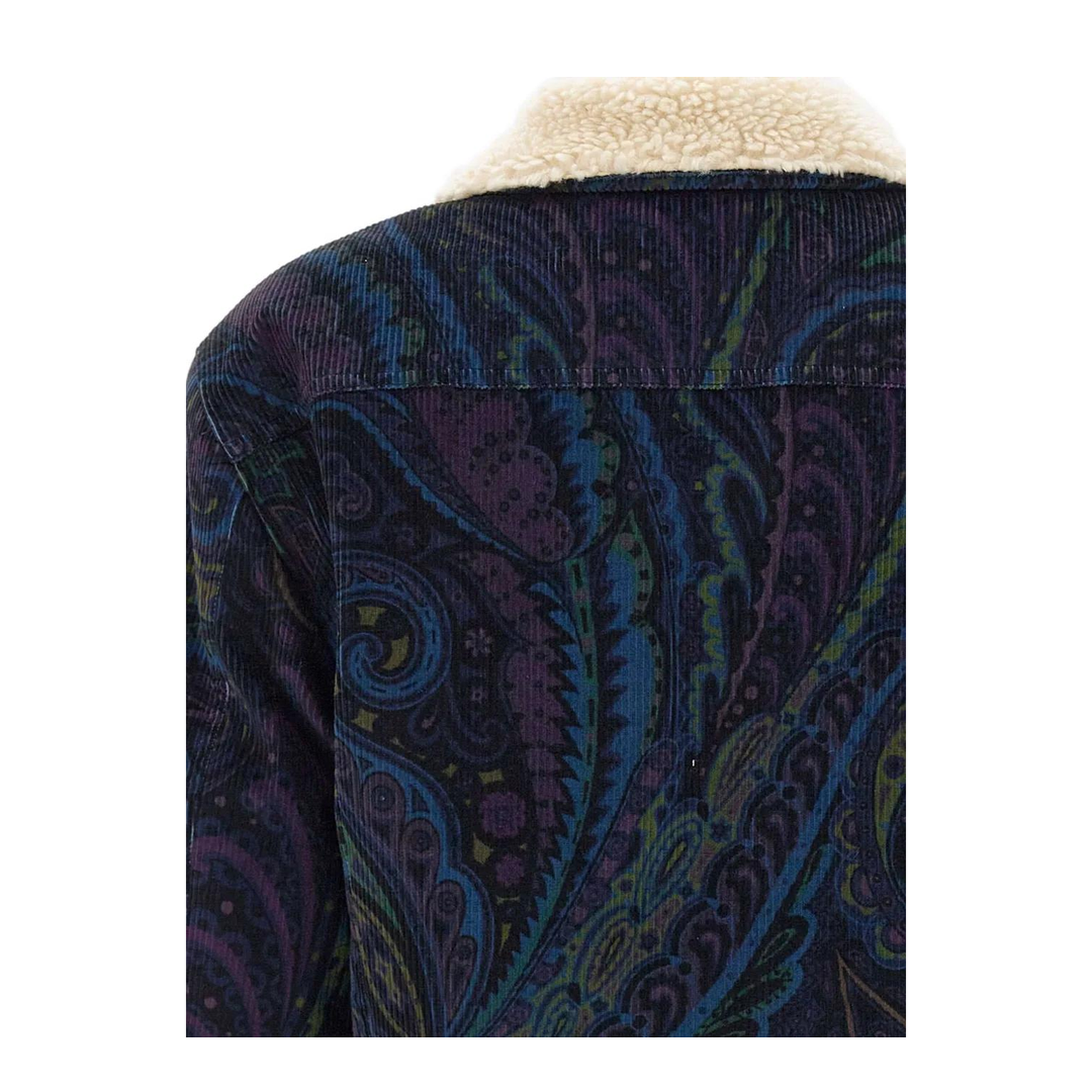 Giubbino Paisley Print Corduroy Jacket