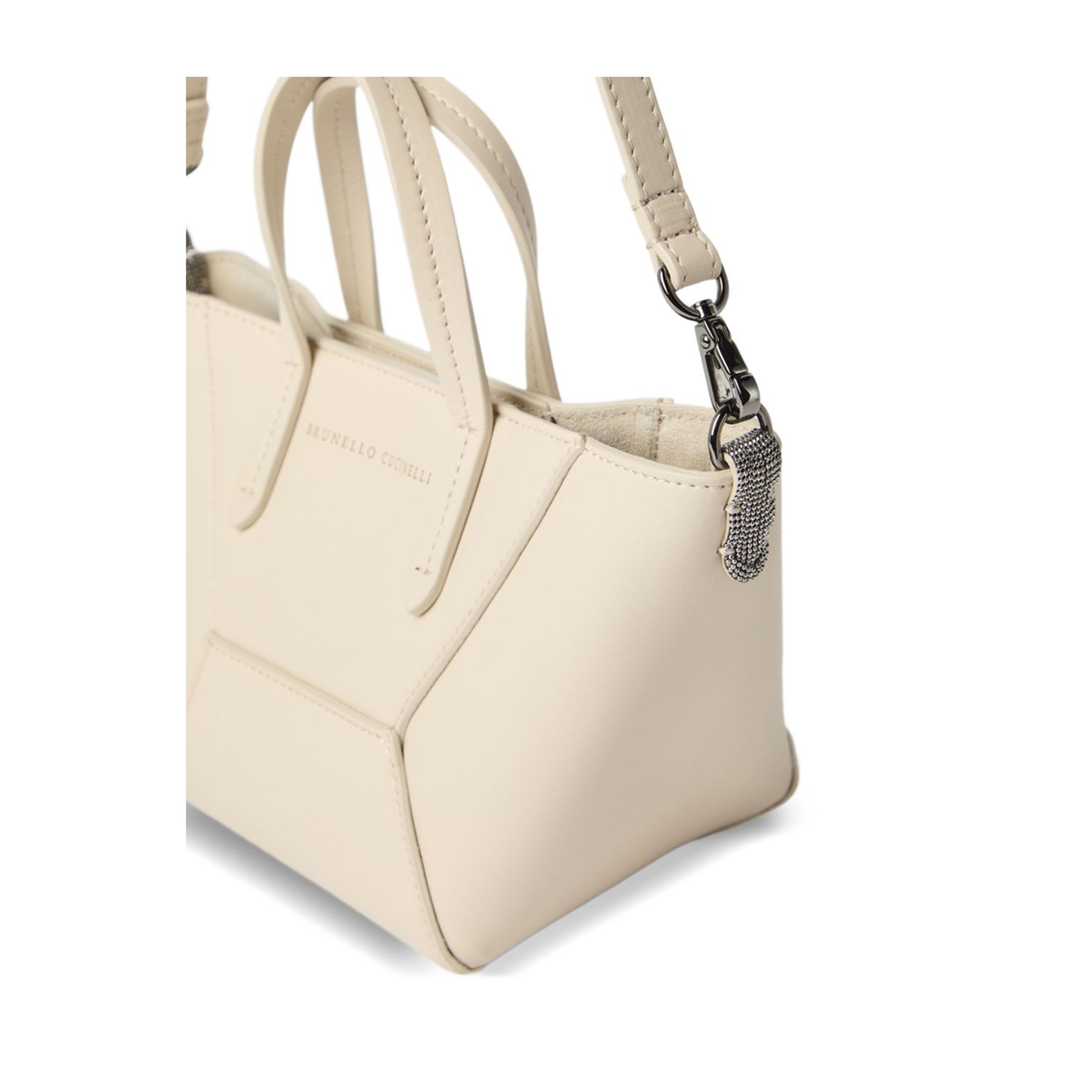 BC Duo Mini Calfskin Bag - Ivory