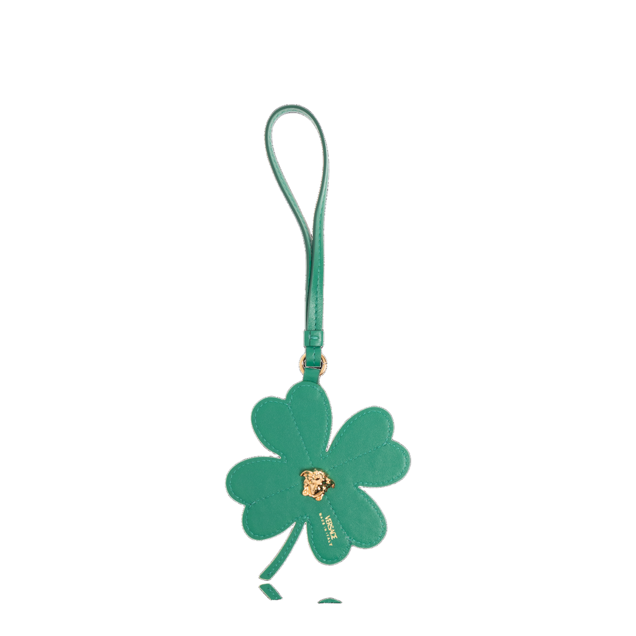 Leather Pendant with Clover Motif