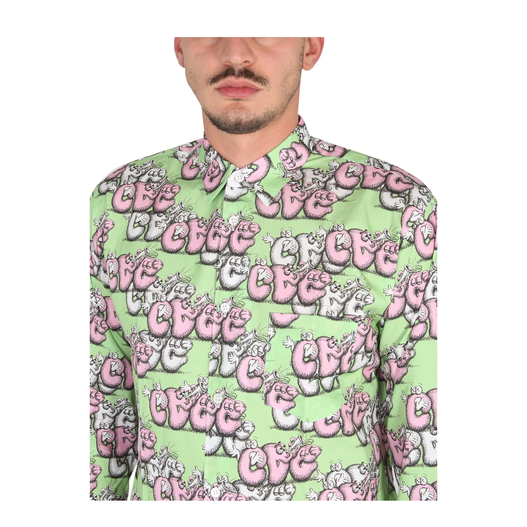 Shirt with Print X Kaws