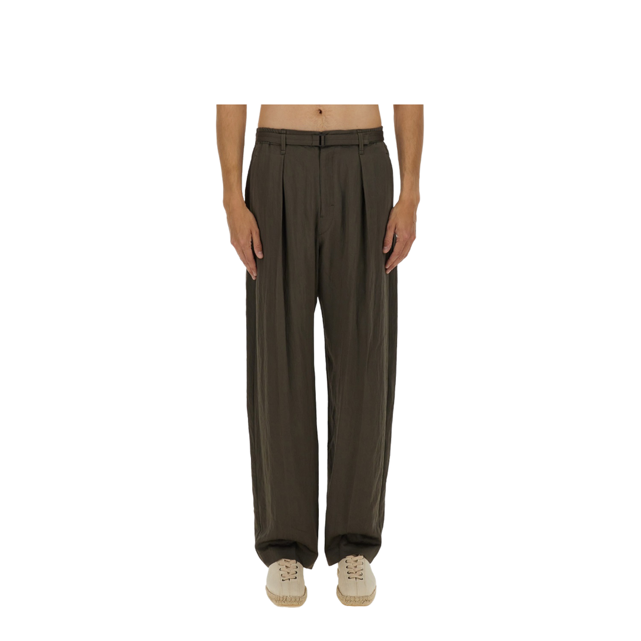 Relaxed Pants with Belt