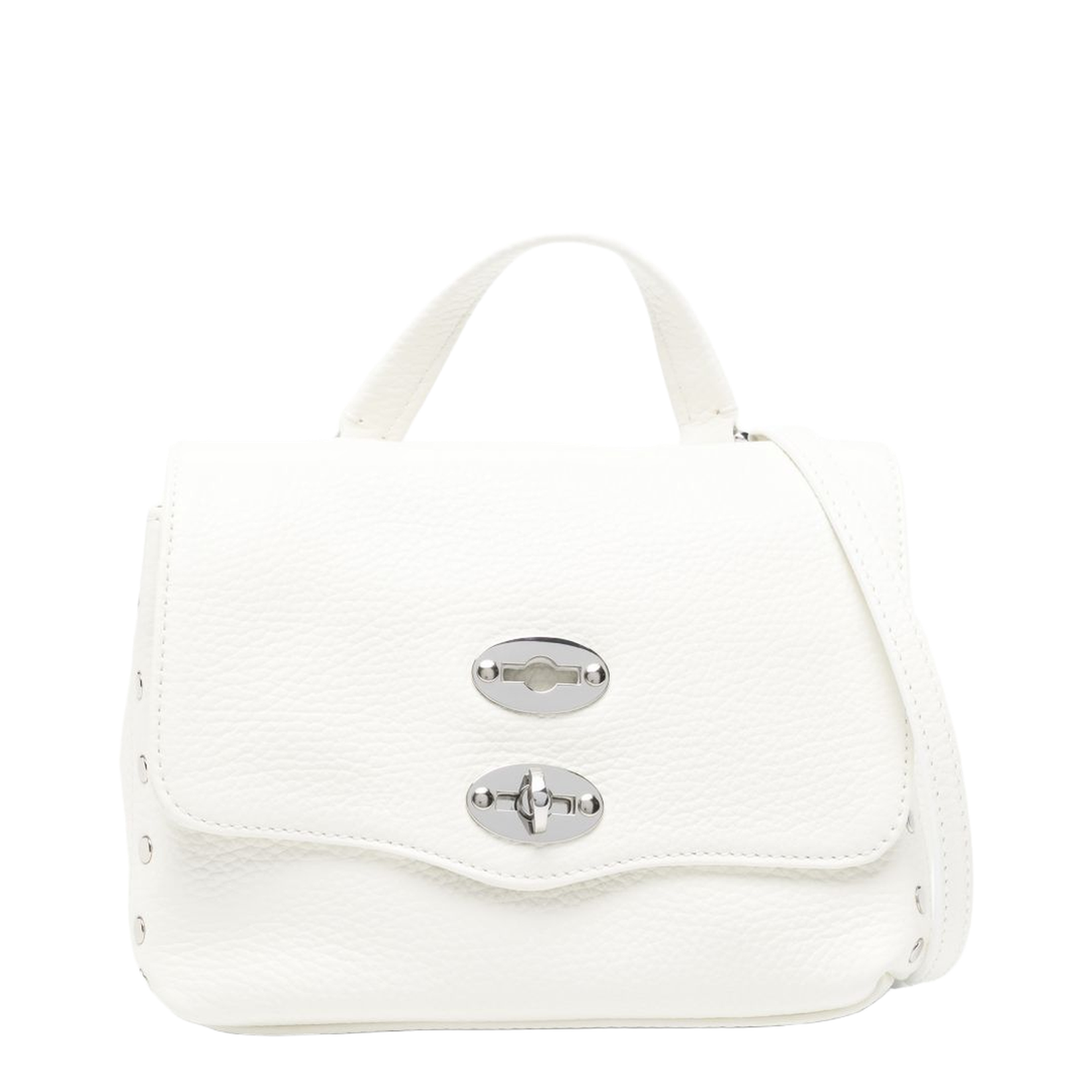 Postina Daily Baby Leather Handbag White