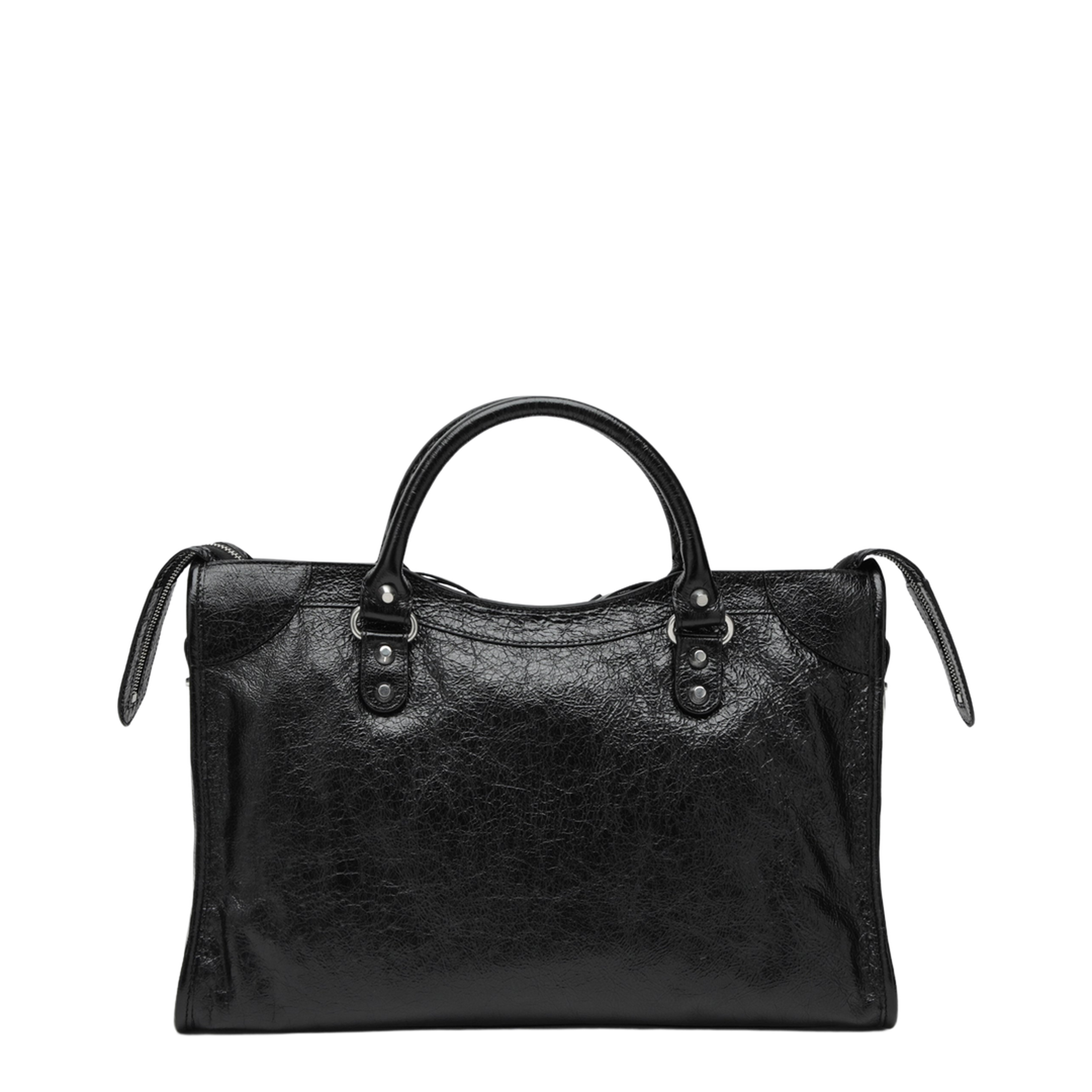 Le City Medium Arena Lambskin Bag - Black