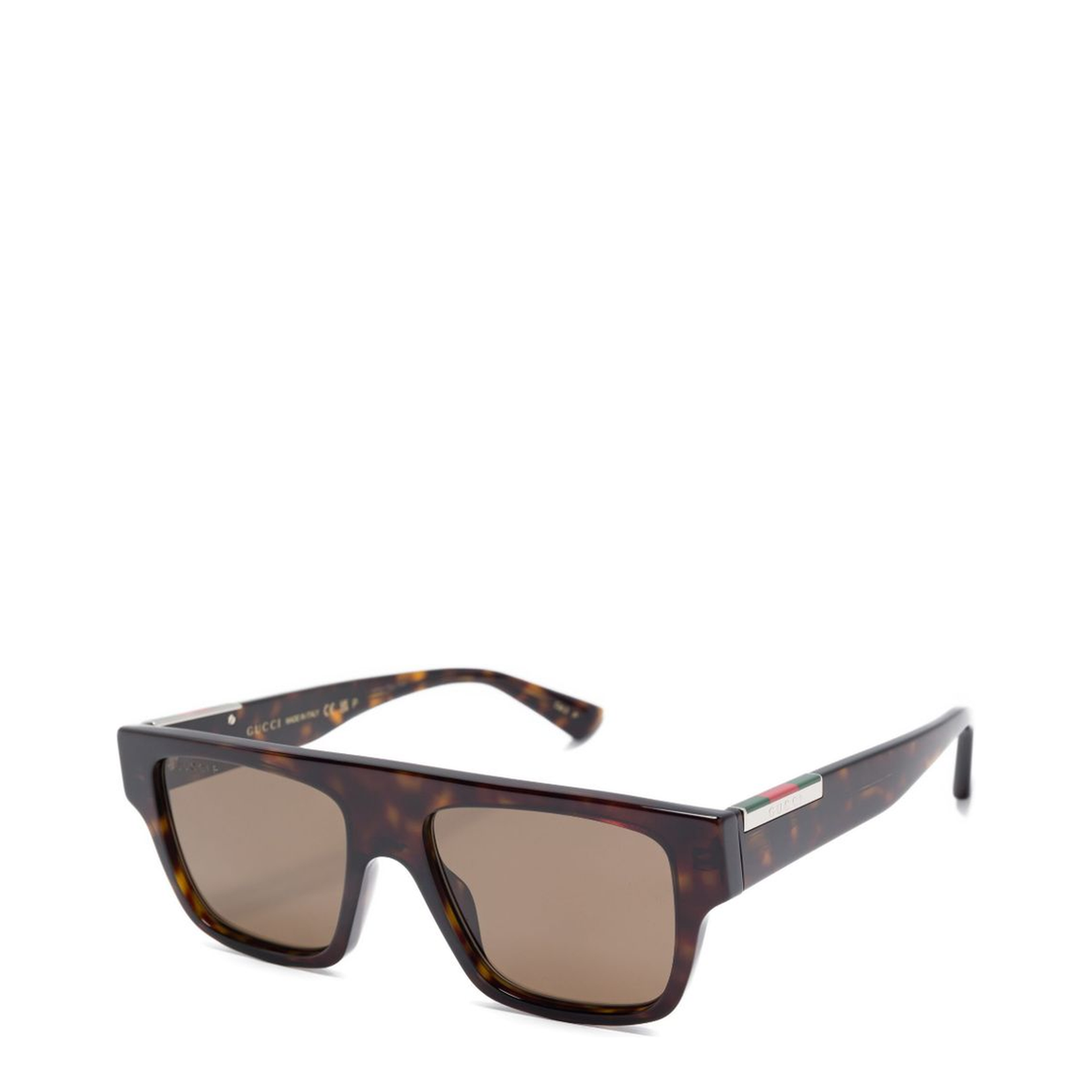 Rectangular Frame Sunglasses in Dark Tortoiseshell