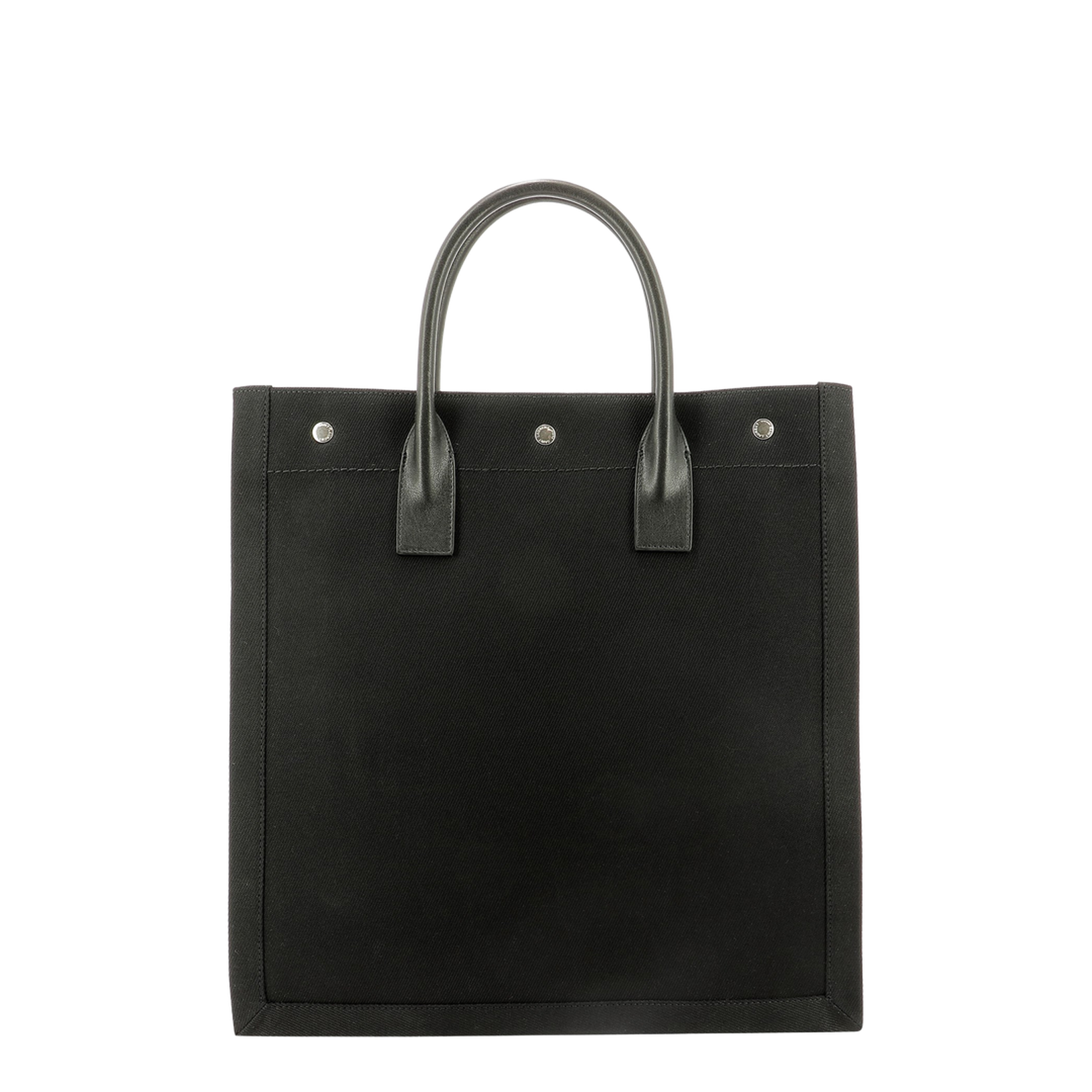 Rive Gauche Small Canvas Tote Bags - Black