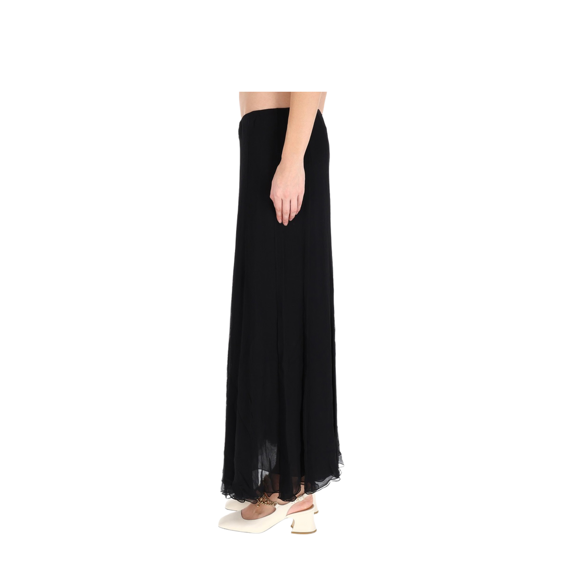 Silk Muslin Maxi Skirt