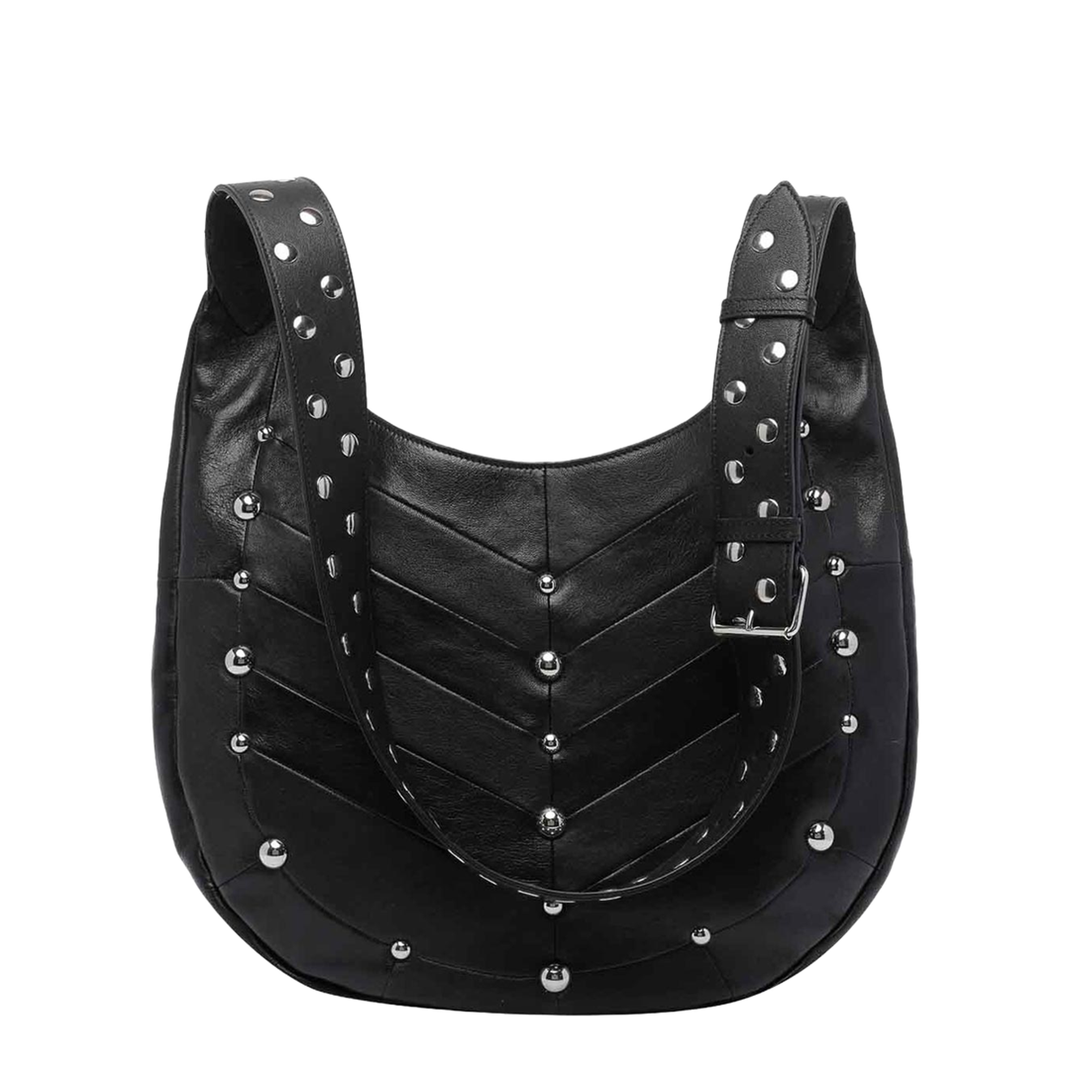 Hoboho Small Shoulder Bag Leather Black