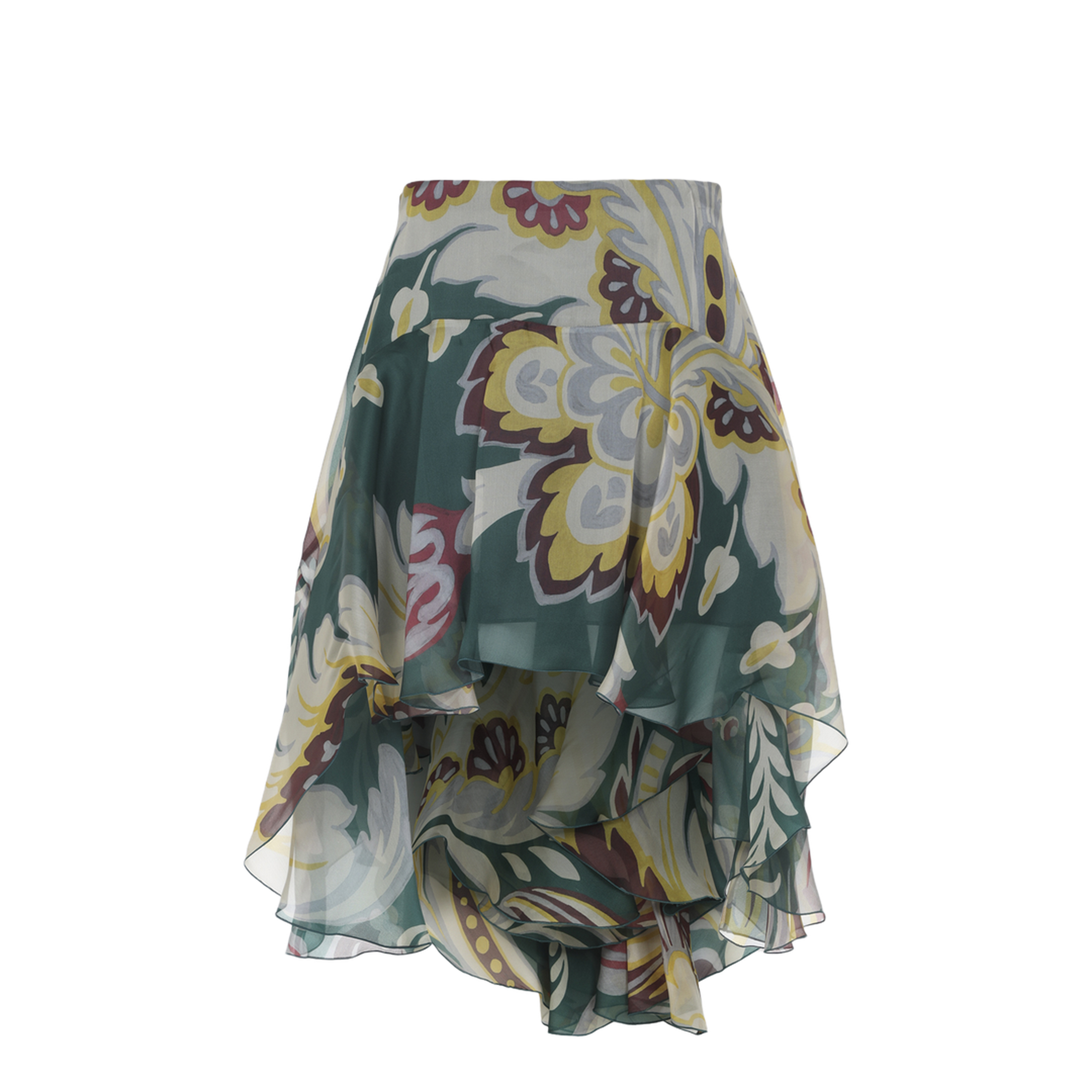 MAYFEYR - Etro - Asymmetric Mini Skirt - WRFA017199SP1I8