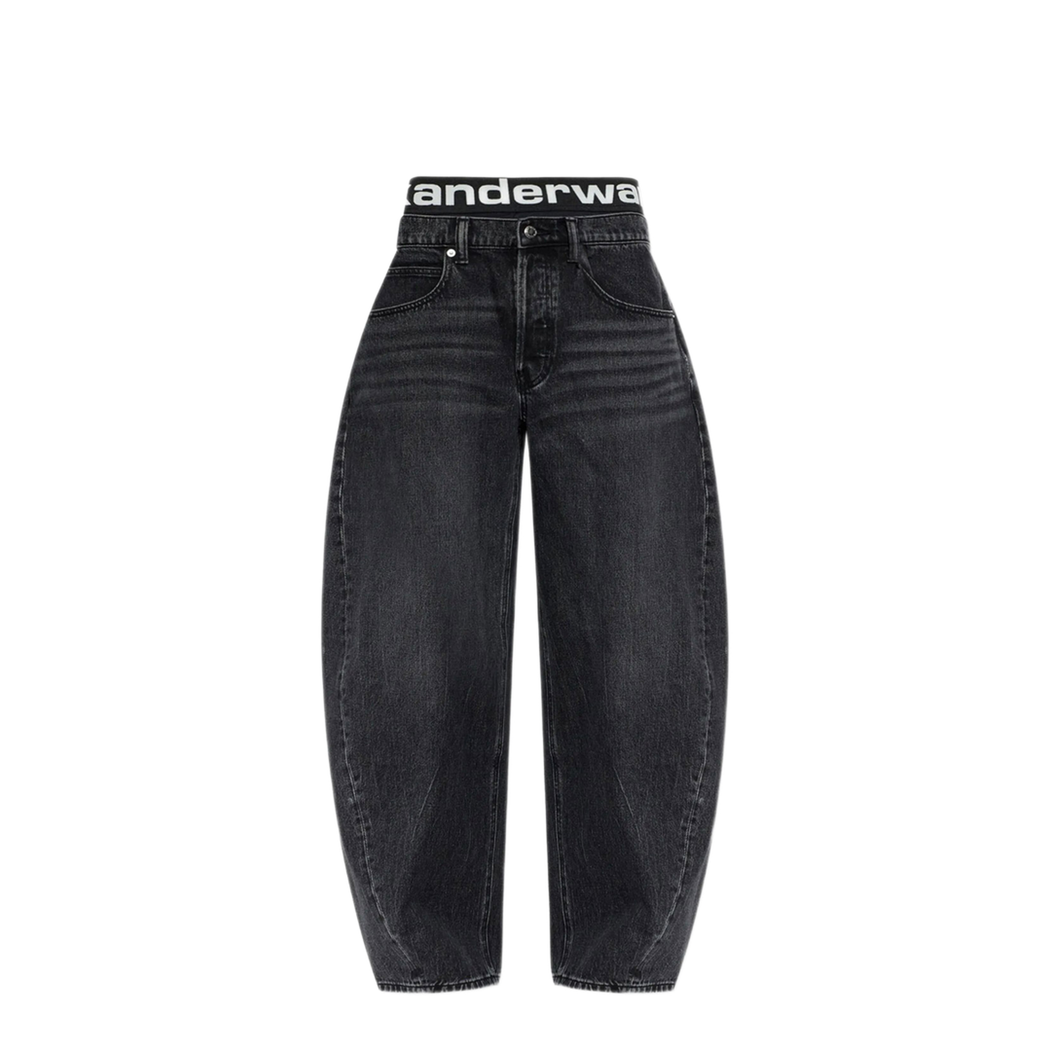 MAYFEYR - Alexander Wang - Blow-Up Jeans With Logo Bike Short Waistband - 4DC3264301015