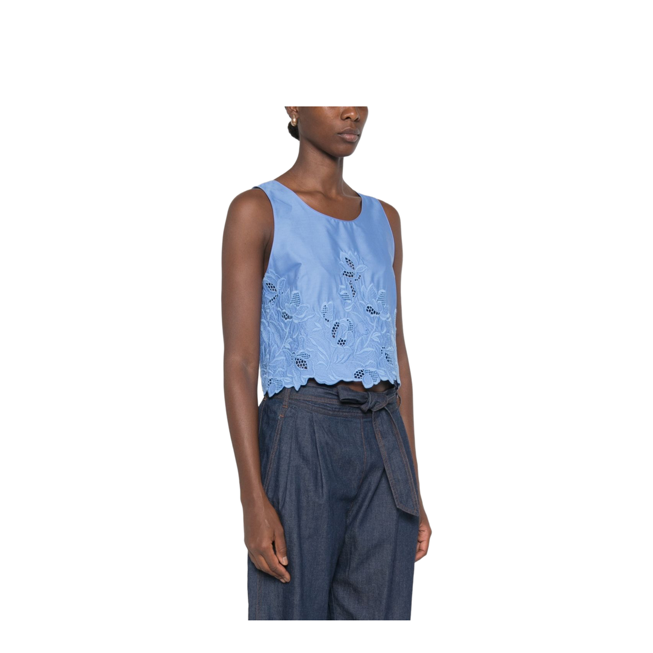 MAYFEYR - Ermanno Scervino - Top Light Blue - D484L304KDK74037