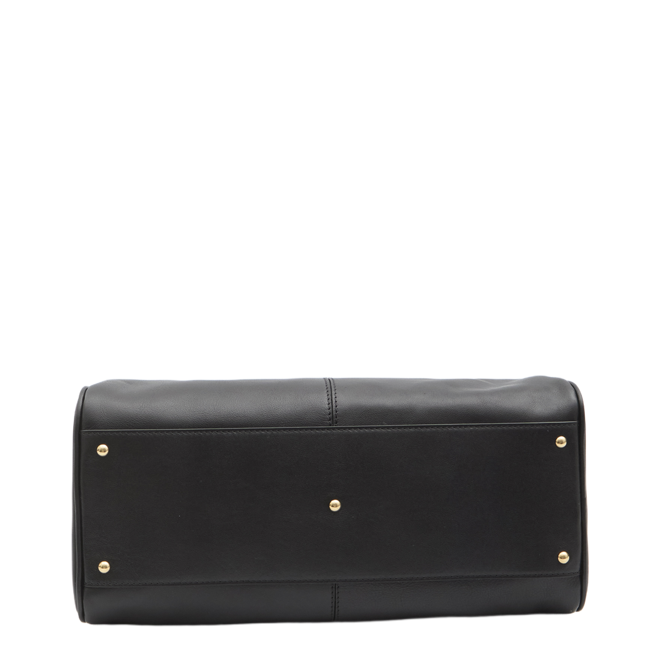 Bowling Bag in Soft Leather Black