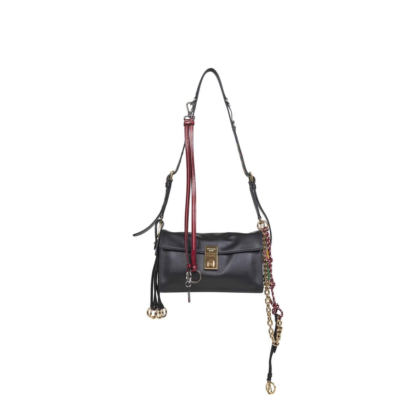 Soft Sound Small Leather Shoulder Bag with Charms – MAYFEYR