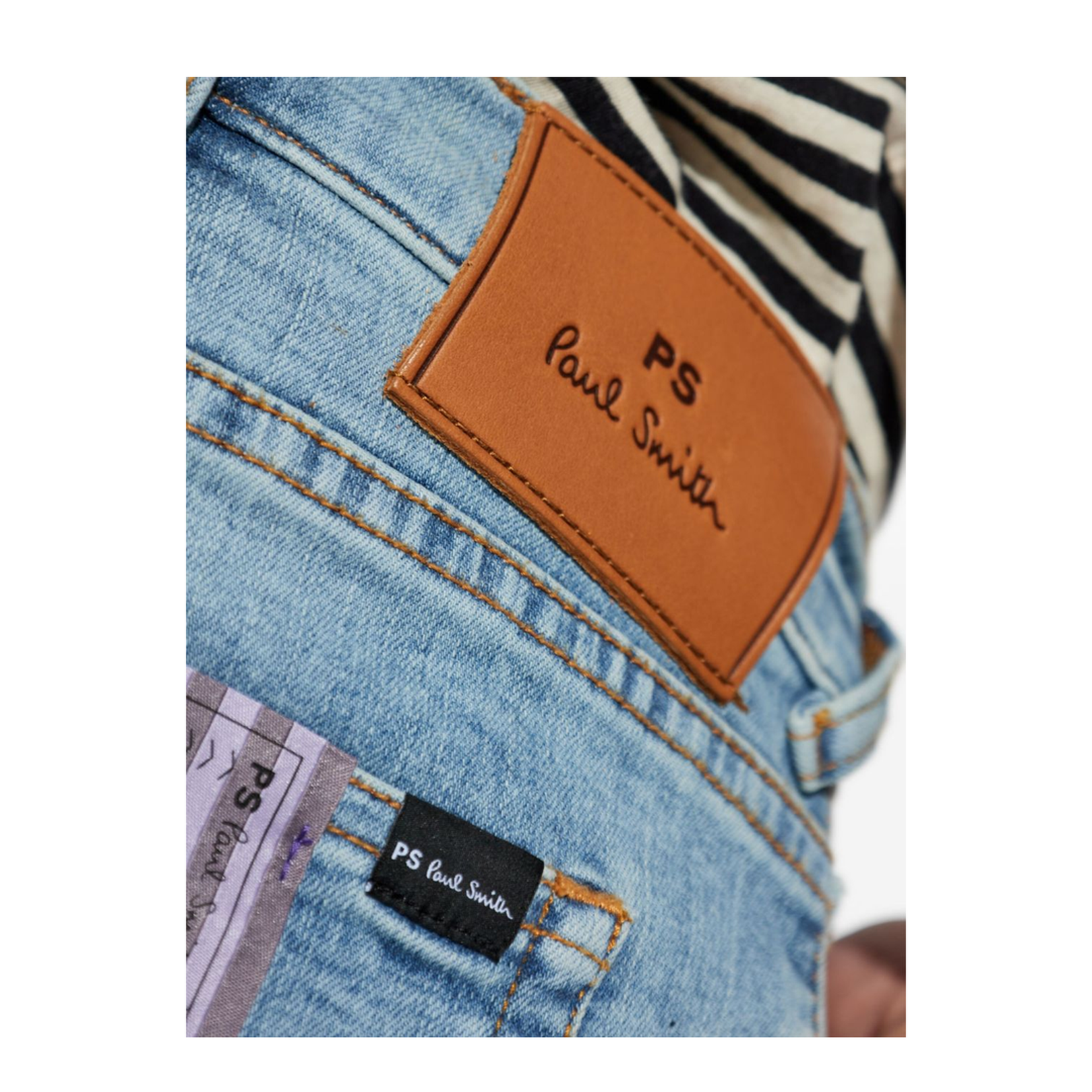 Tapered Denim Cotton Jeans