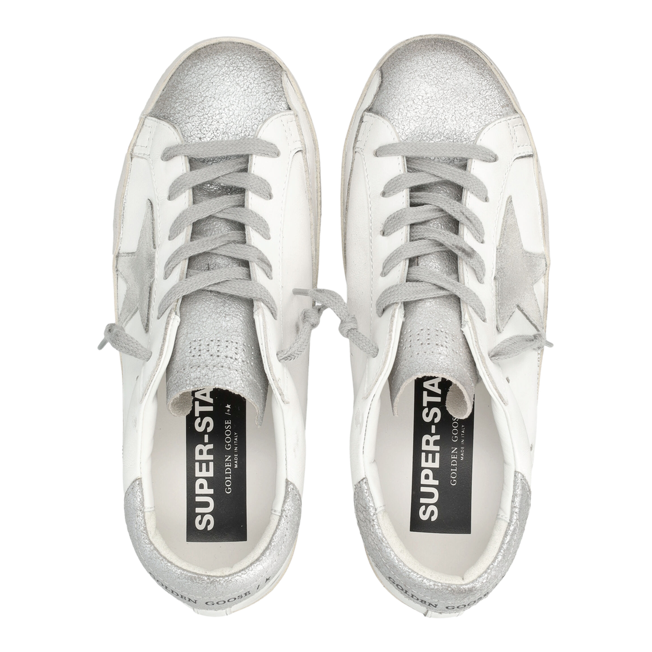 Super-Star Leather Upper and List Suede Star Laminated Suede Toe and Heel