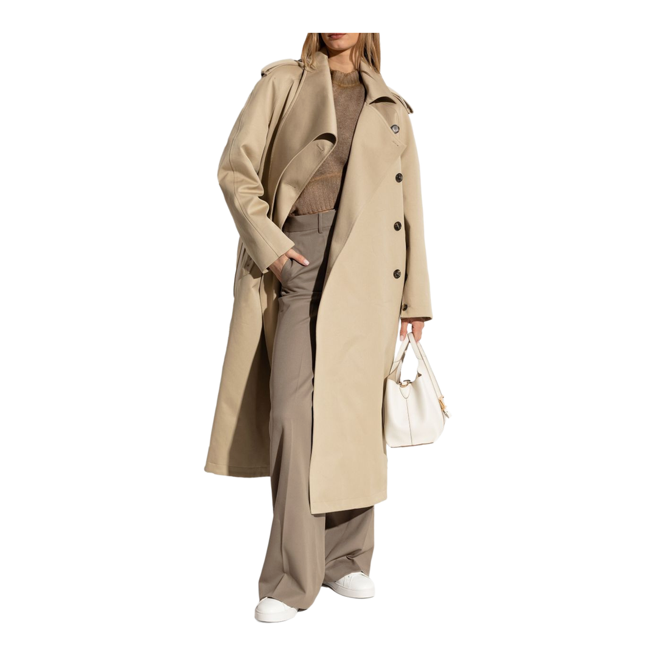 White Front Lace-Up Fastening Round Toe Flat Sole