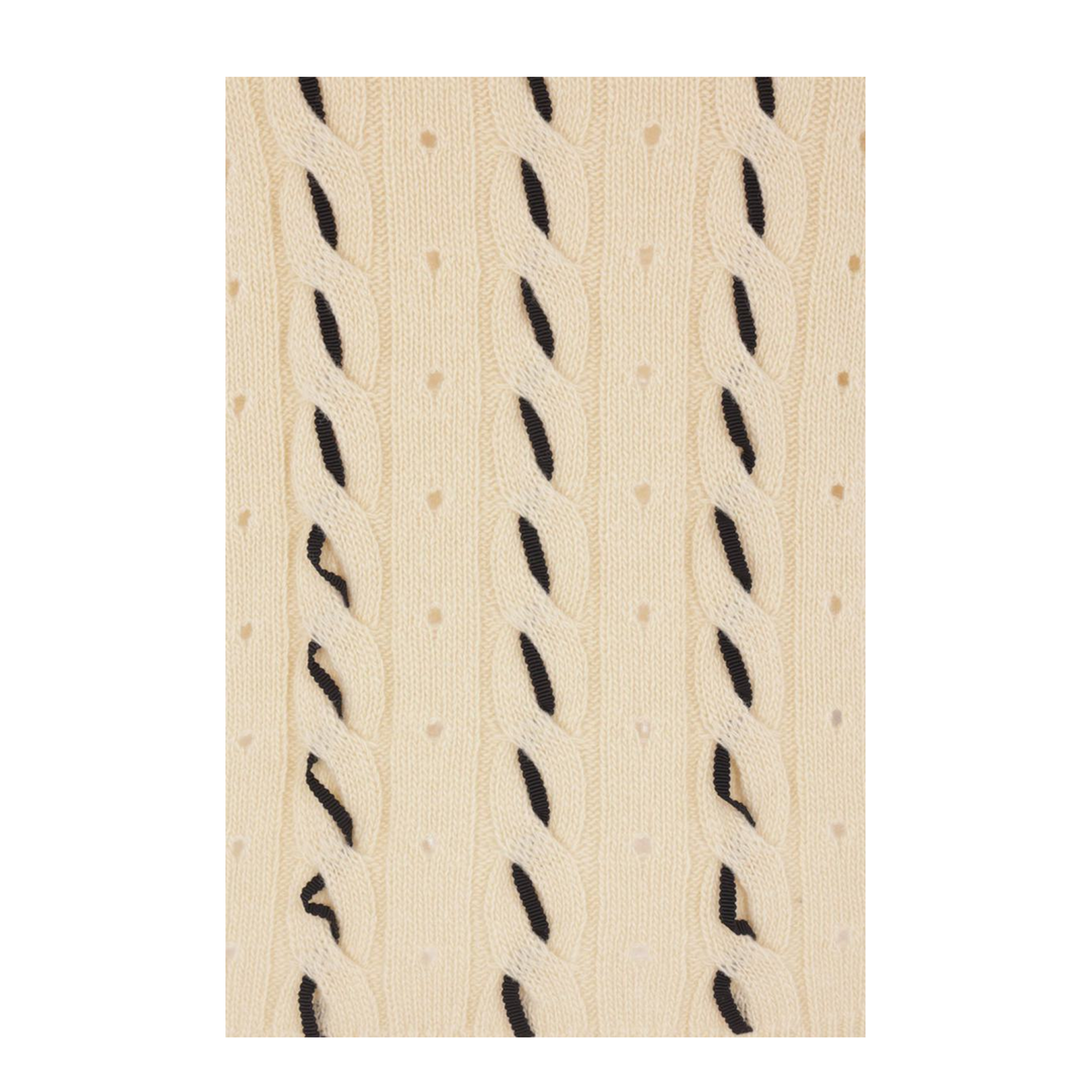 Wool Cable-Knit Sweater - Yellow