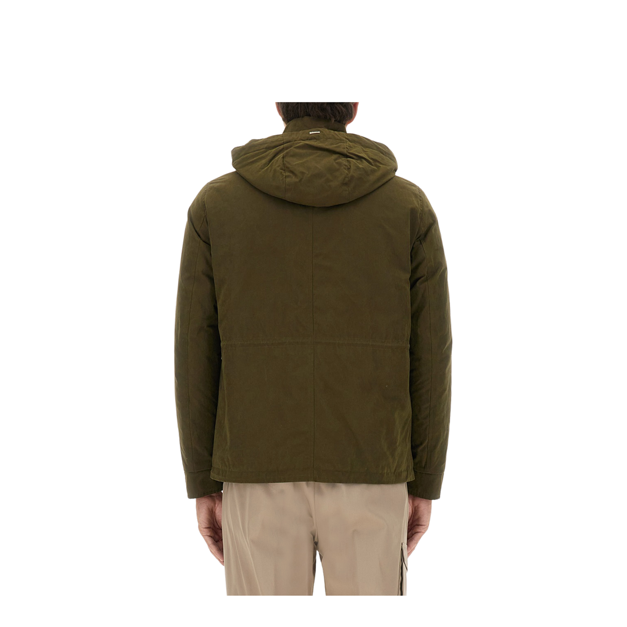 Waxed Cotton Short Parka