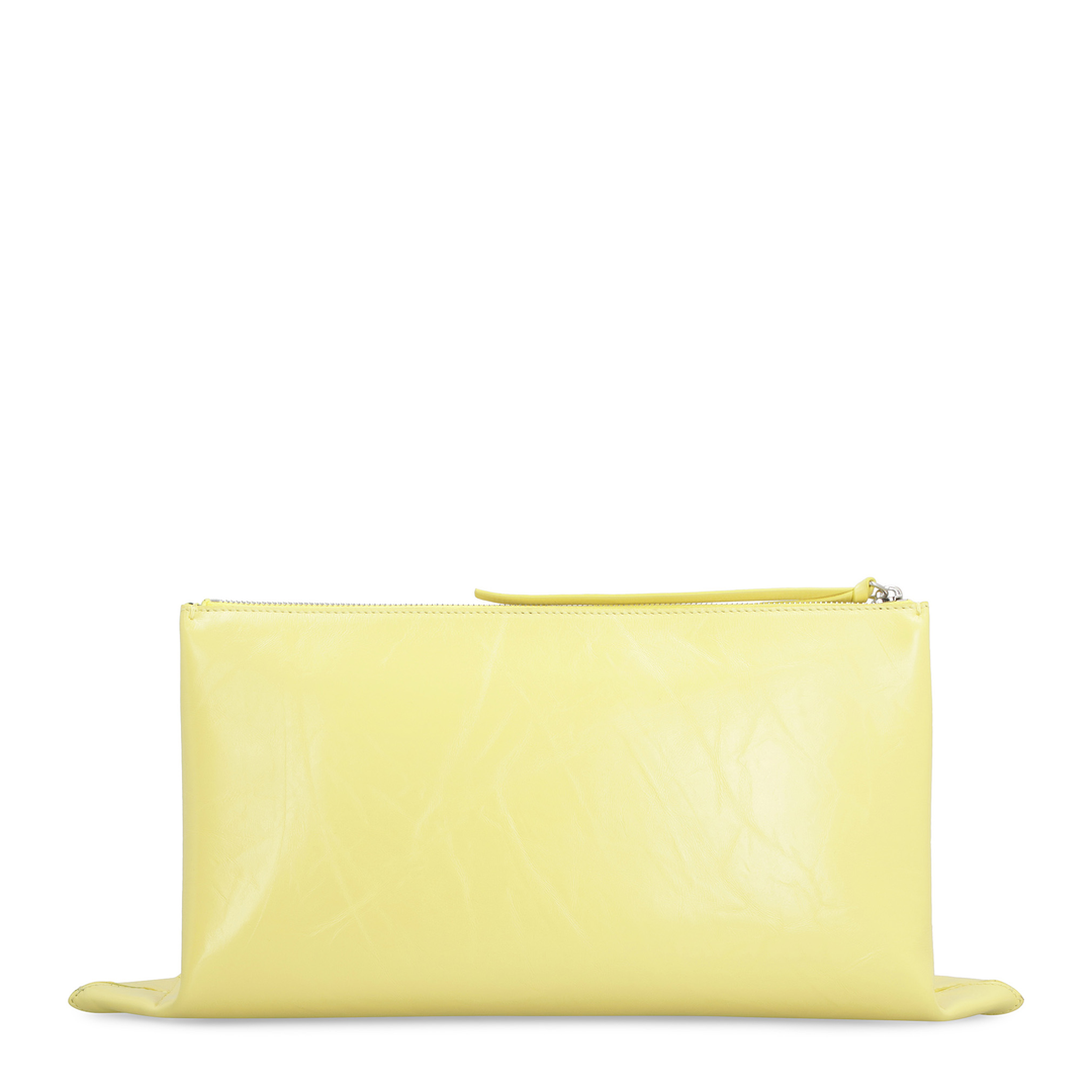Impero Midi Leather Clutch Bag