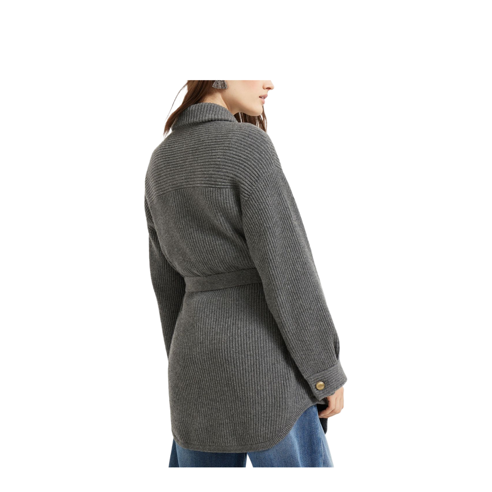 English Rib Knit Cardigan