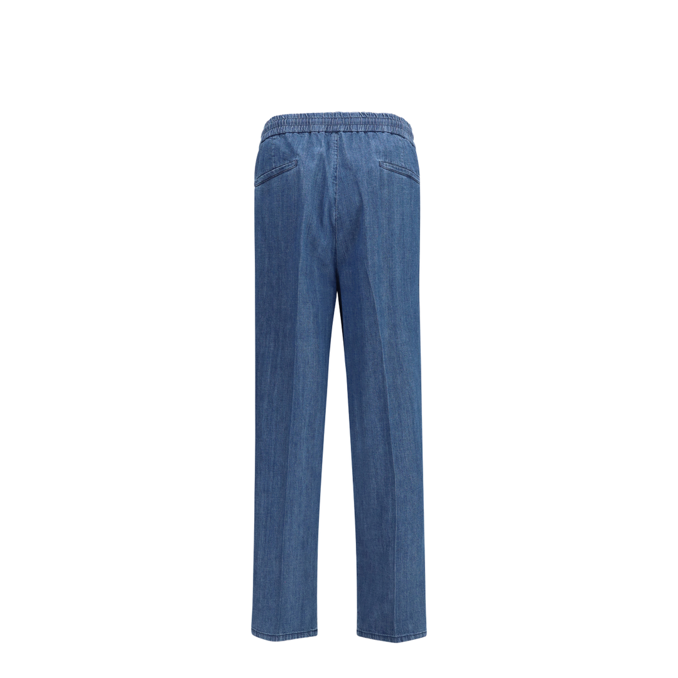 MAYFEYR - Brunello Cucinelli - Lightweight Denim Pants With Drawstring And Double Pleats - MH263E1710