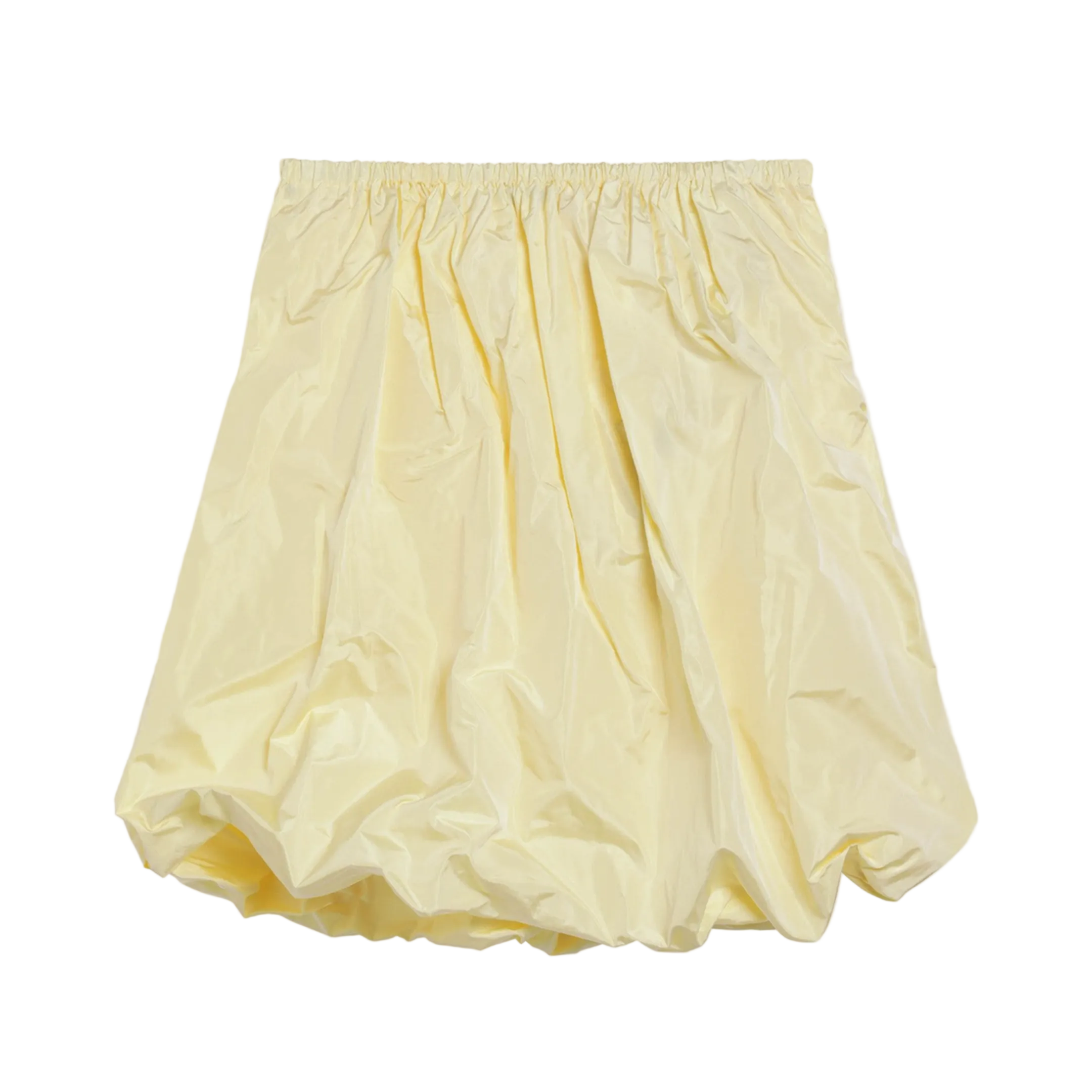 Cream Skirt in Tech Taffeta