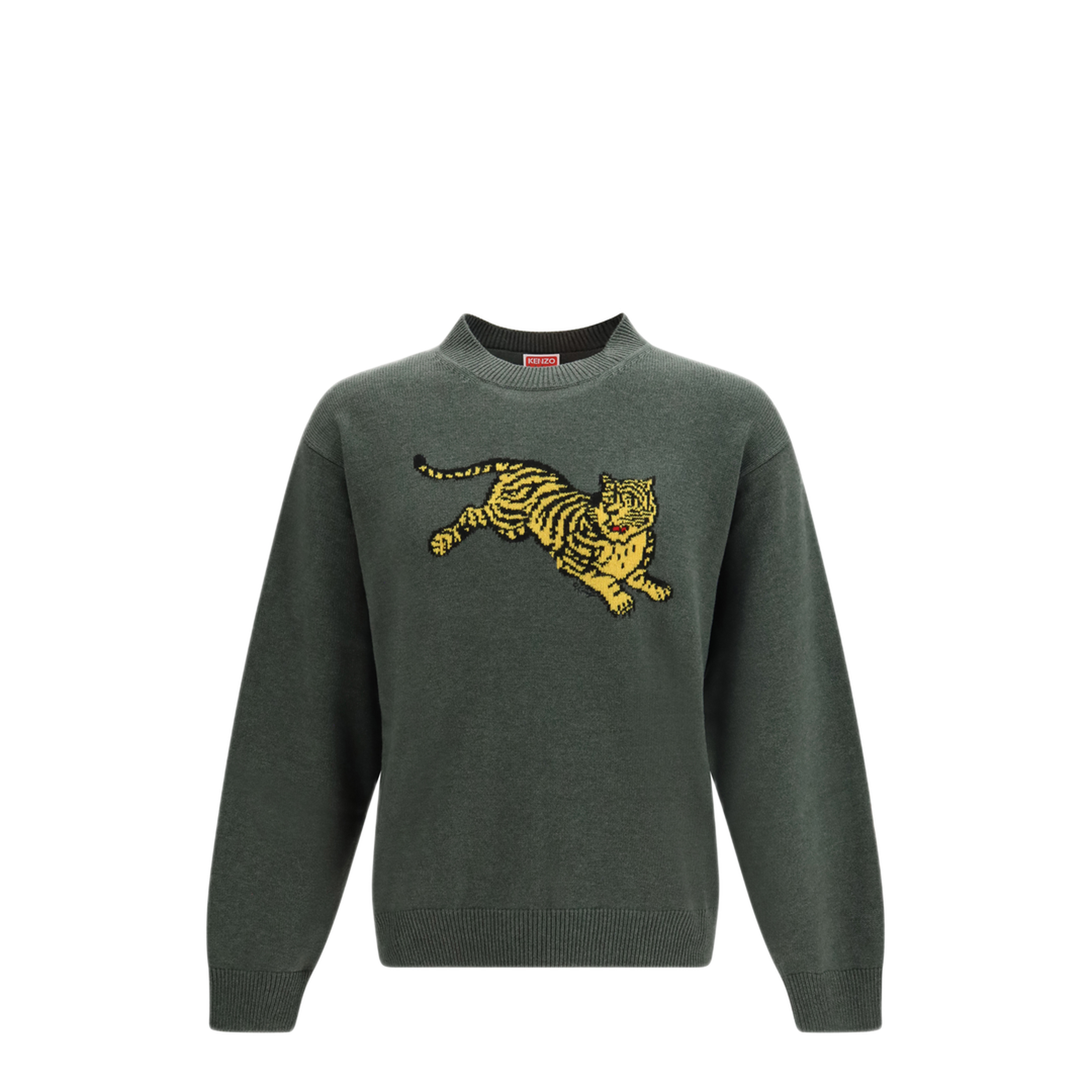 MAYFEYR - Kenzo - Jumping Tiger Cotton Sweatshirt - FG65PU8243FN