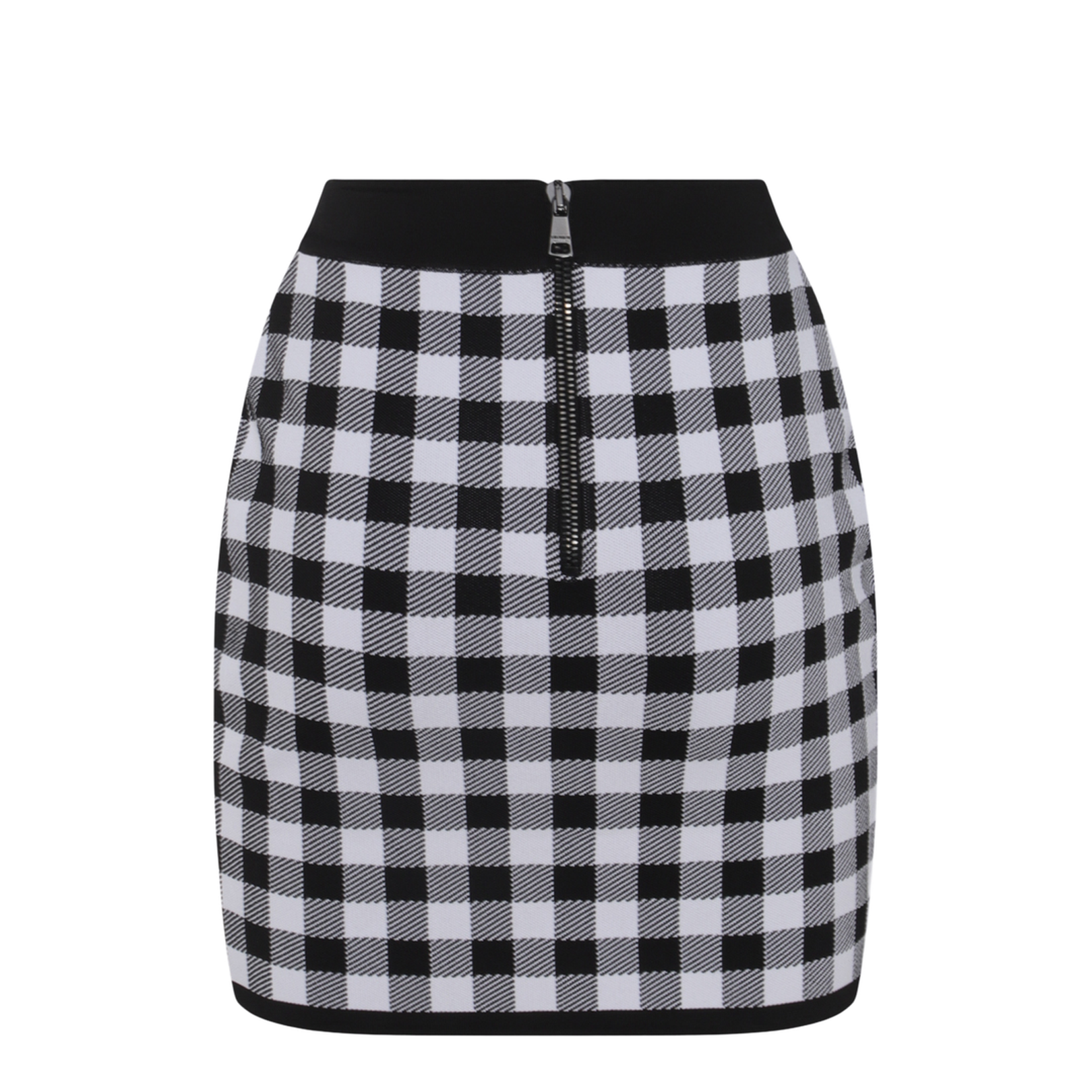 Logo Button Vichy Skirt