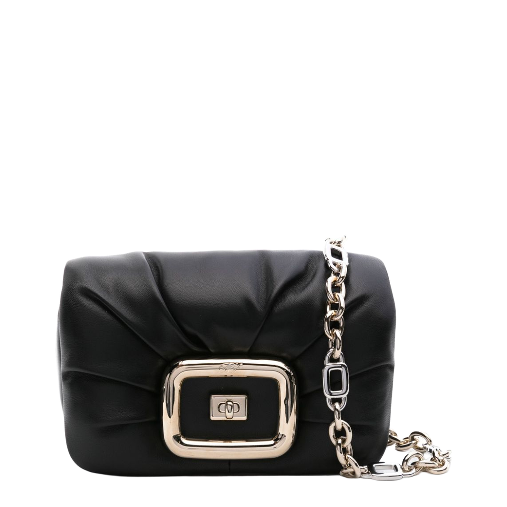 Viv' Choc Mini Bag in leather