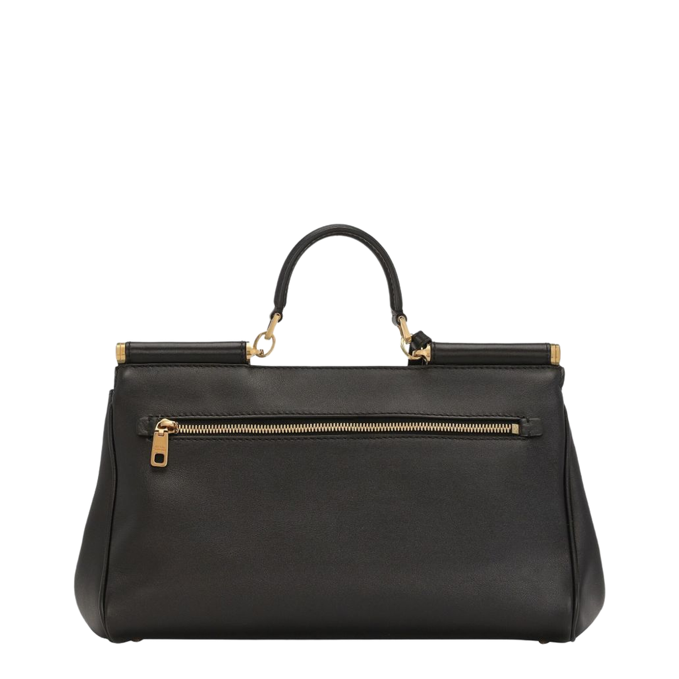 My Sicily handbag in plongé calfskin in Black