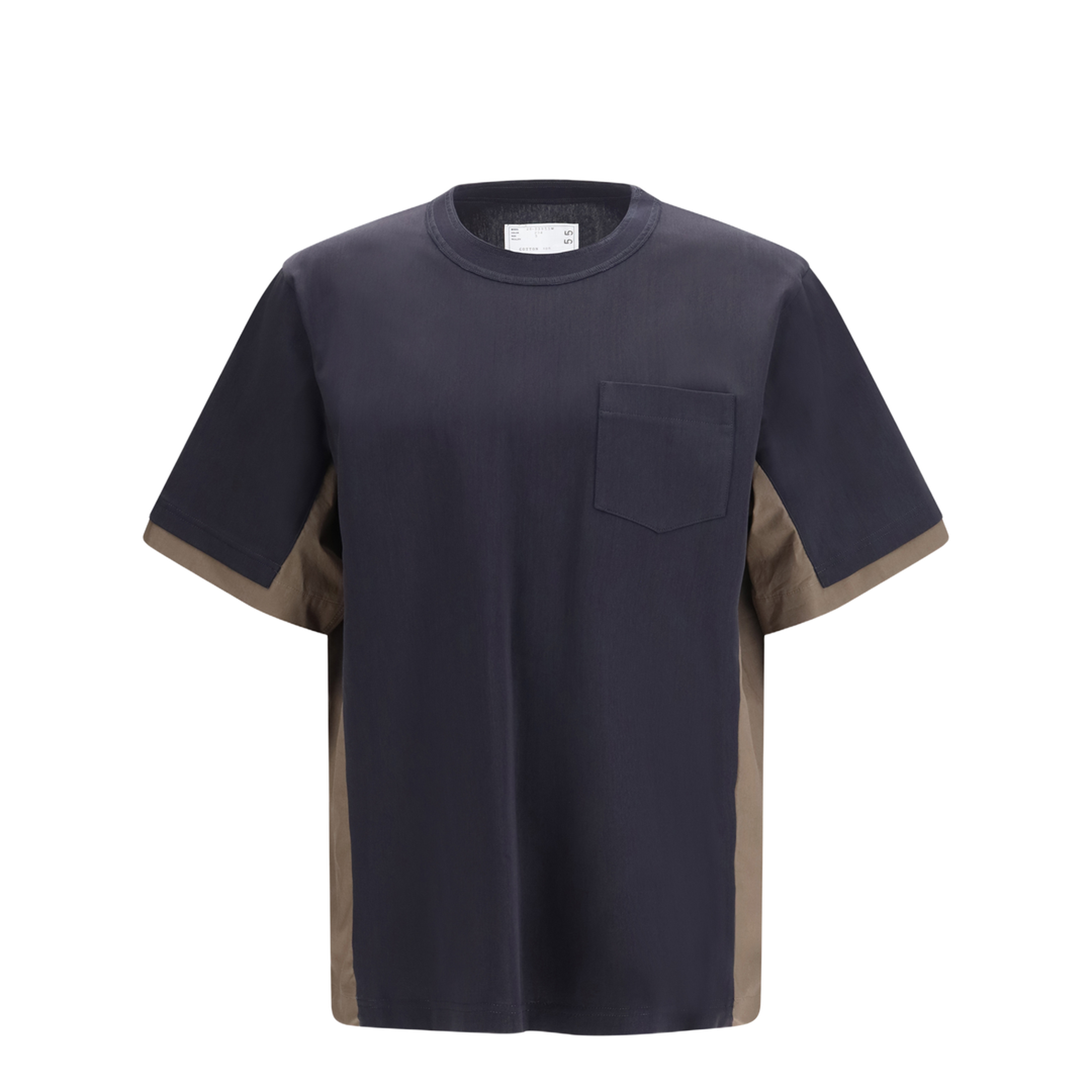 MAYFEYR - Sacai - Cotton Typewriter And Cotton Jersey T-Shirt - 2603955M