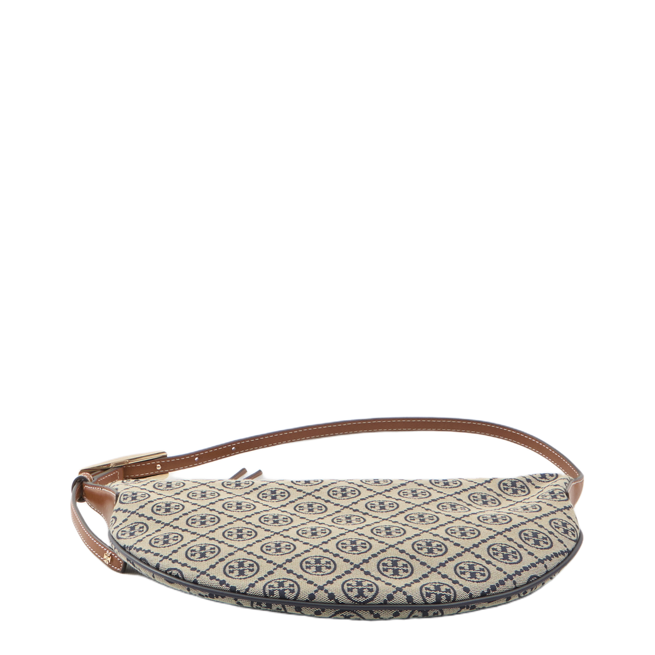 Hobo Bag in Cotton Fabric and Polyester Jacquard