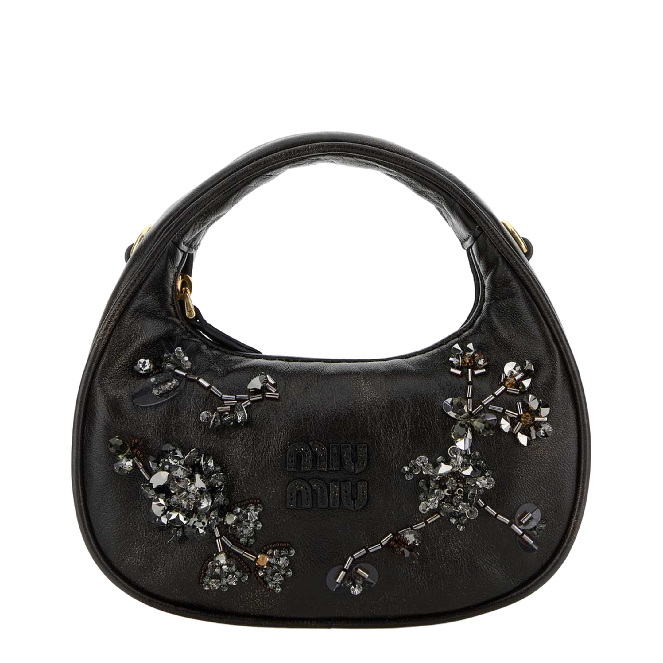 MAYFEYR - Miu Miu - Dark Brown Nappa Leather Handbag - 5BP078VOL42IF9F0201