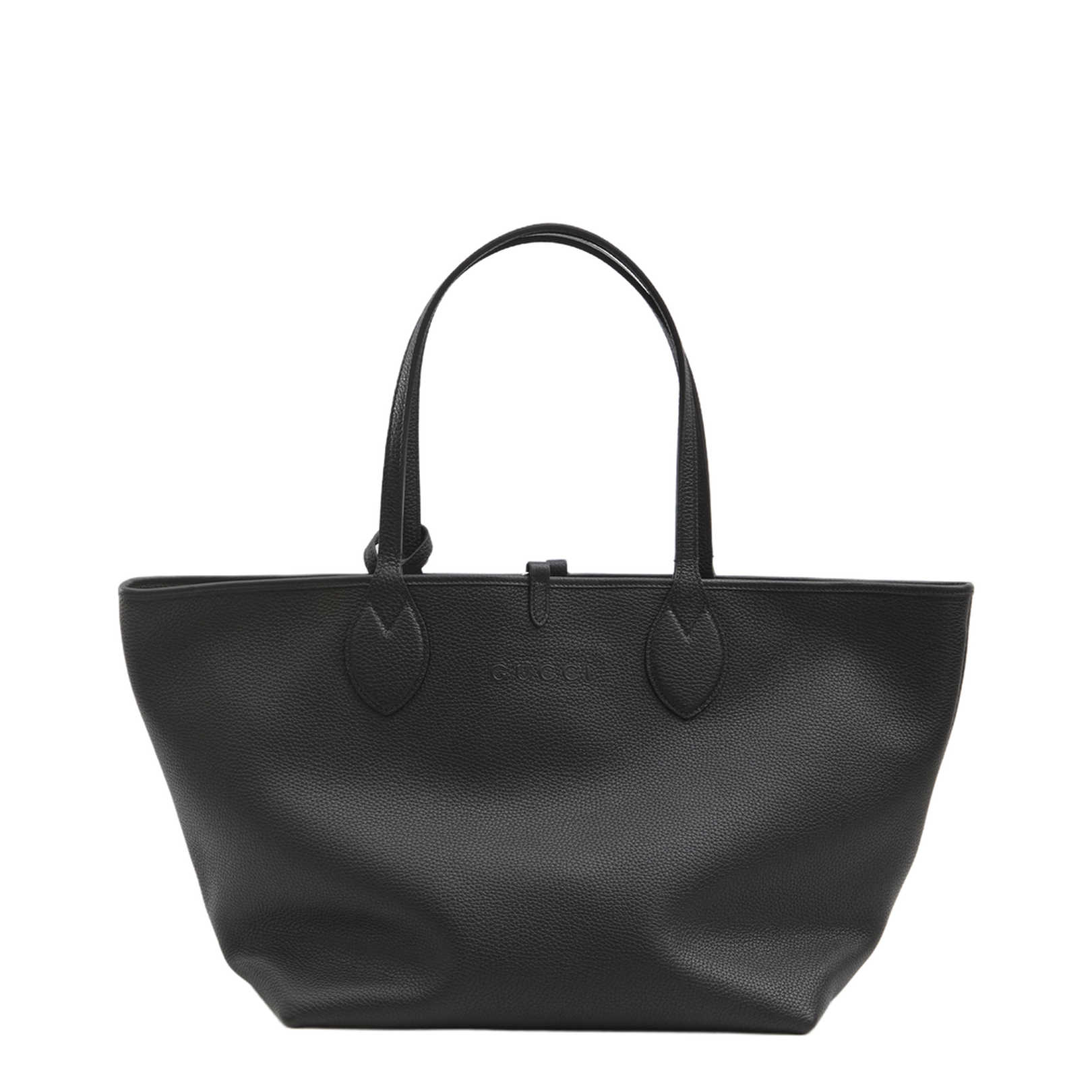 Totissima Large Leather Reversible Tote - Black