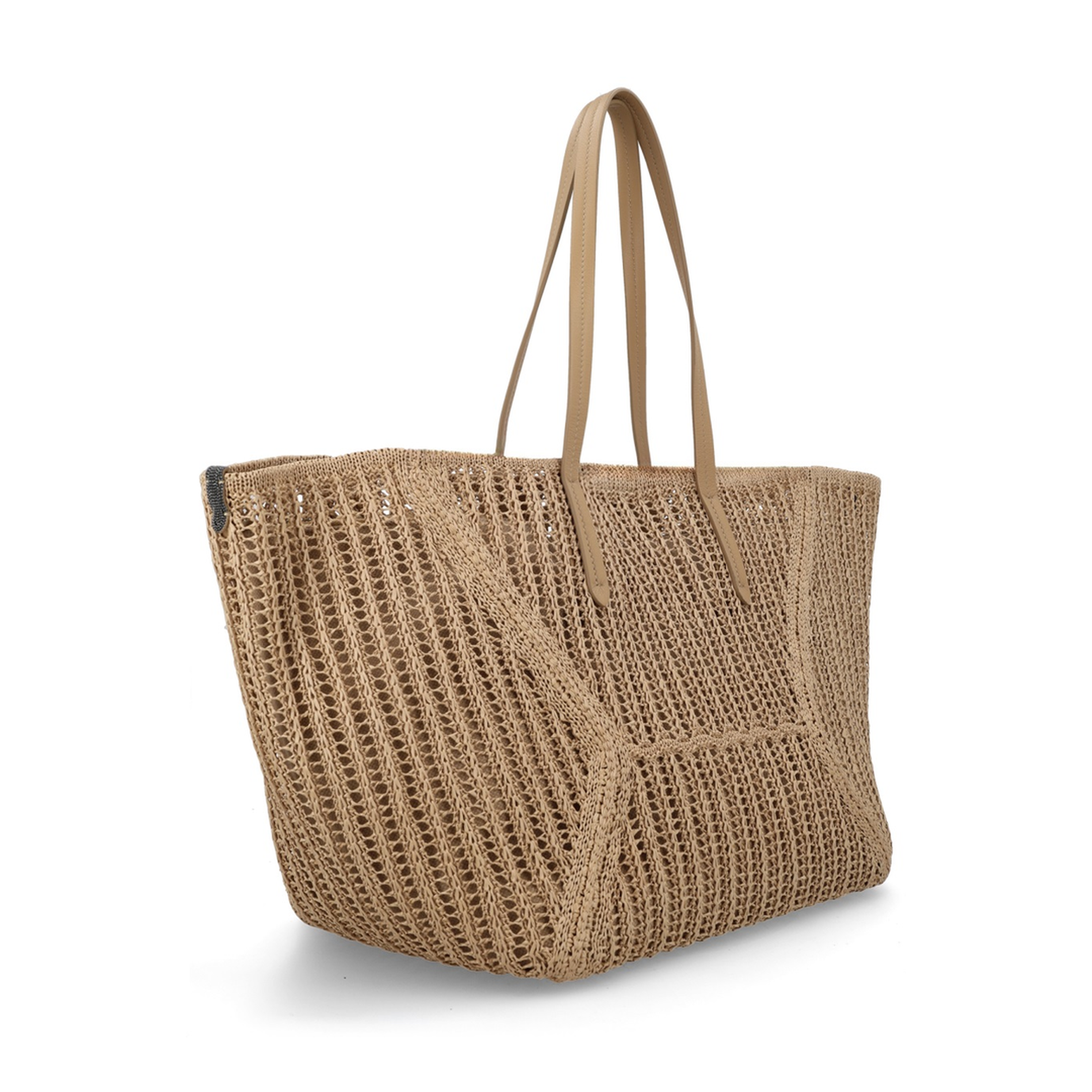 BC Duo Raffia Tote - Beige