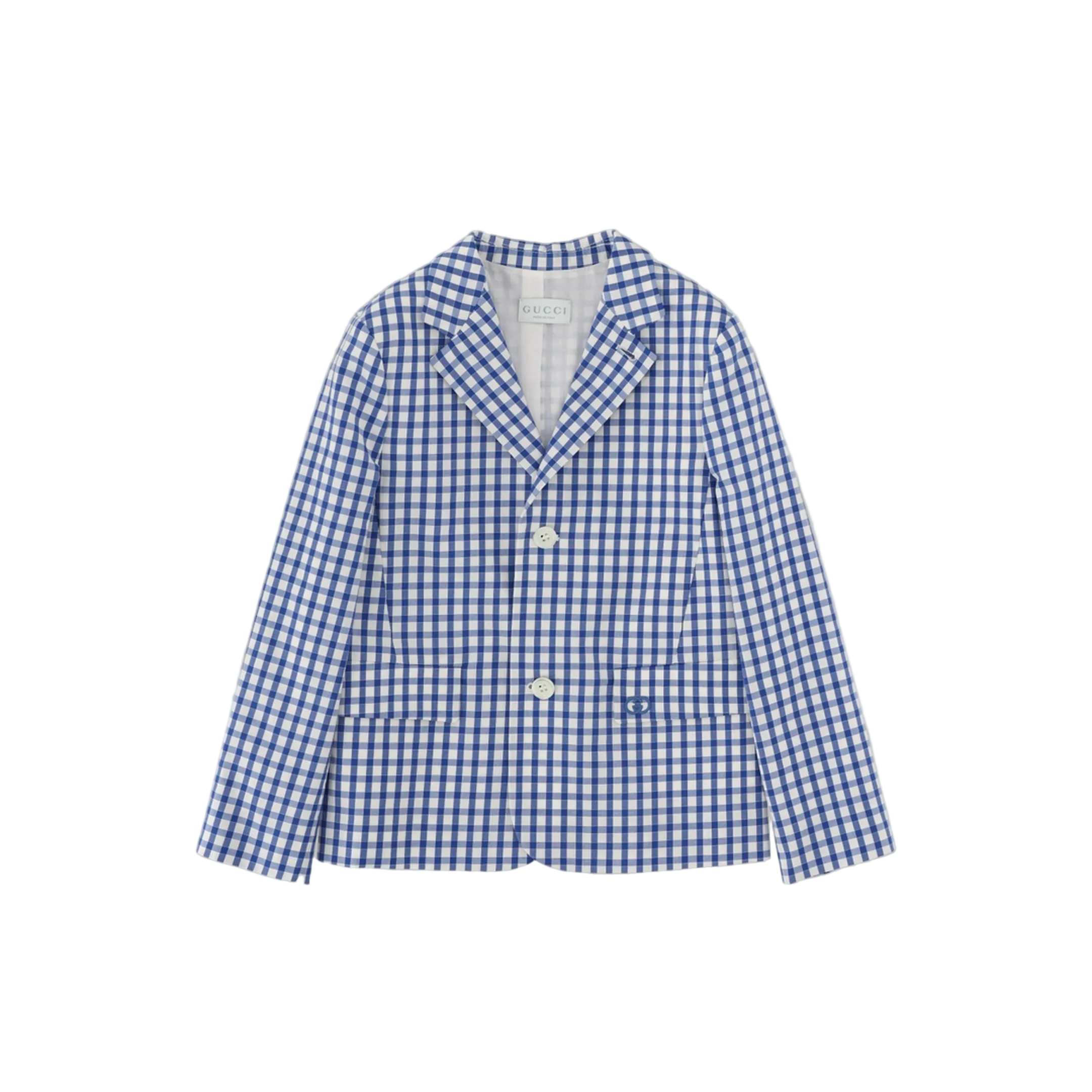 MAYFEYR - Gucci - J Sb Jacket Big
Cotton Vichy A/
Azure/White/Mix - 848674KXWA754337